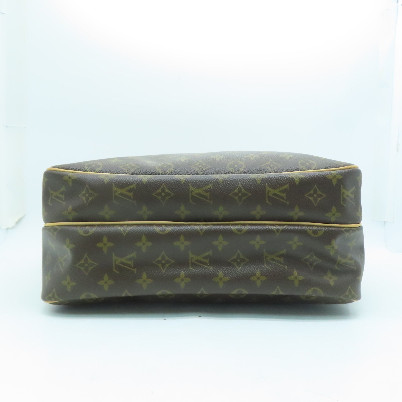 LOUIS VUITTON Monogram Reporter GM金扣肩背袋啡色