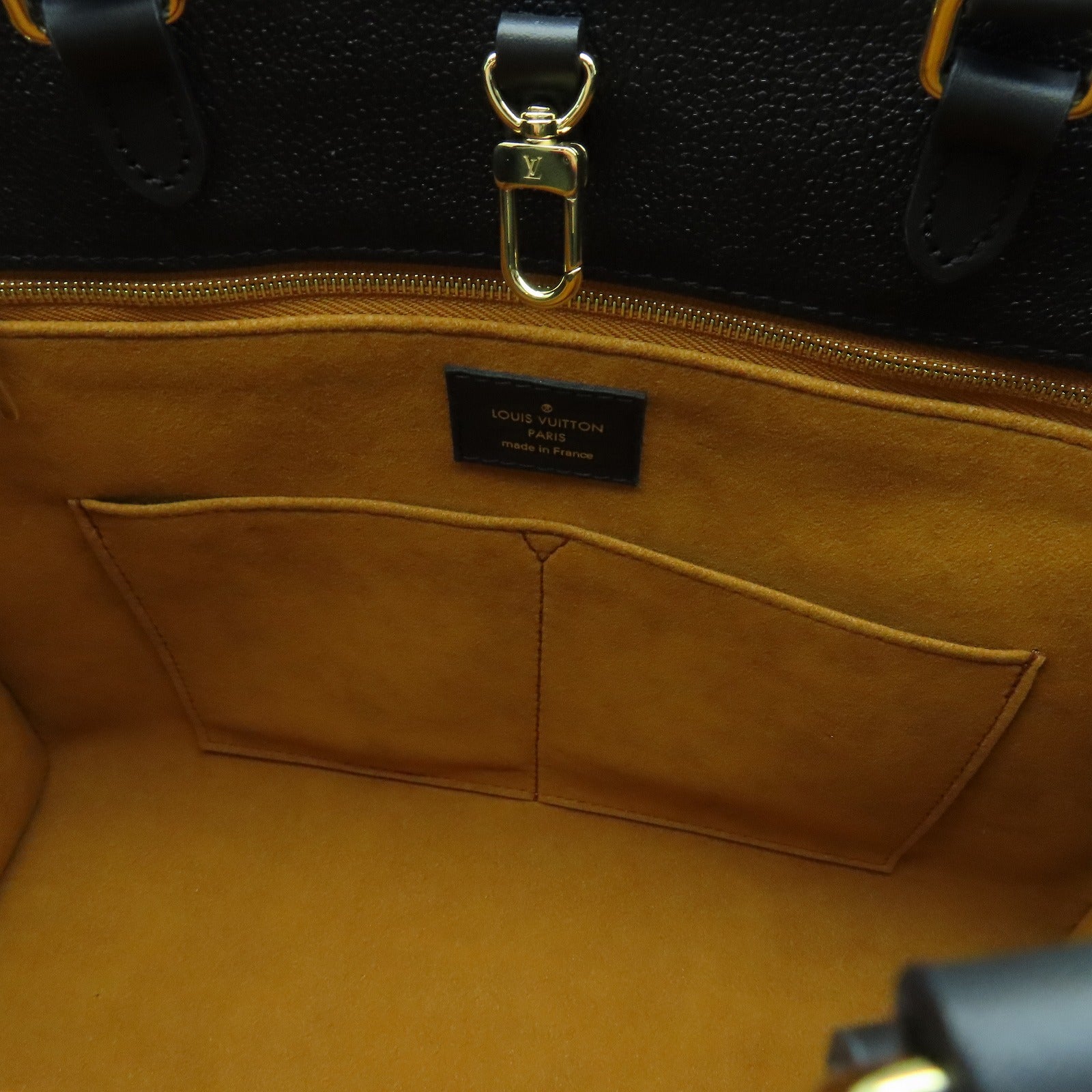 LOUIS VUITTON Monogram Empreinte On The Go 2 Way Shouolder Tote Bag金扣手挽肩背两用袋黑色