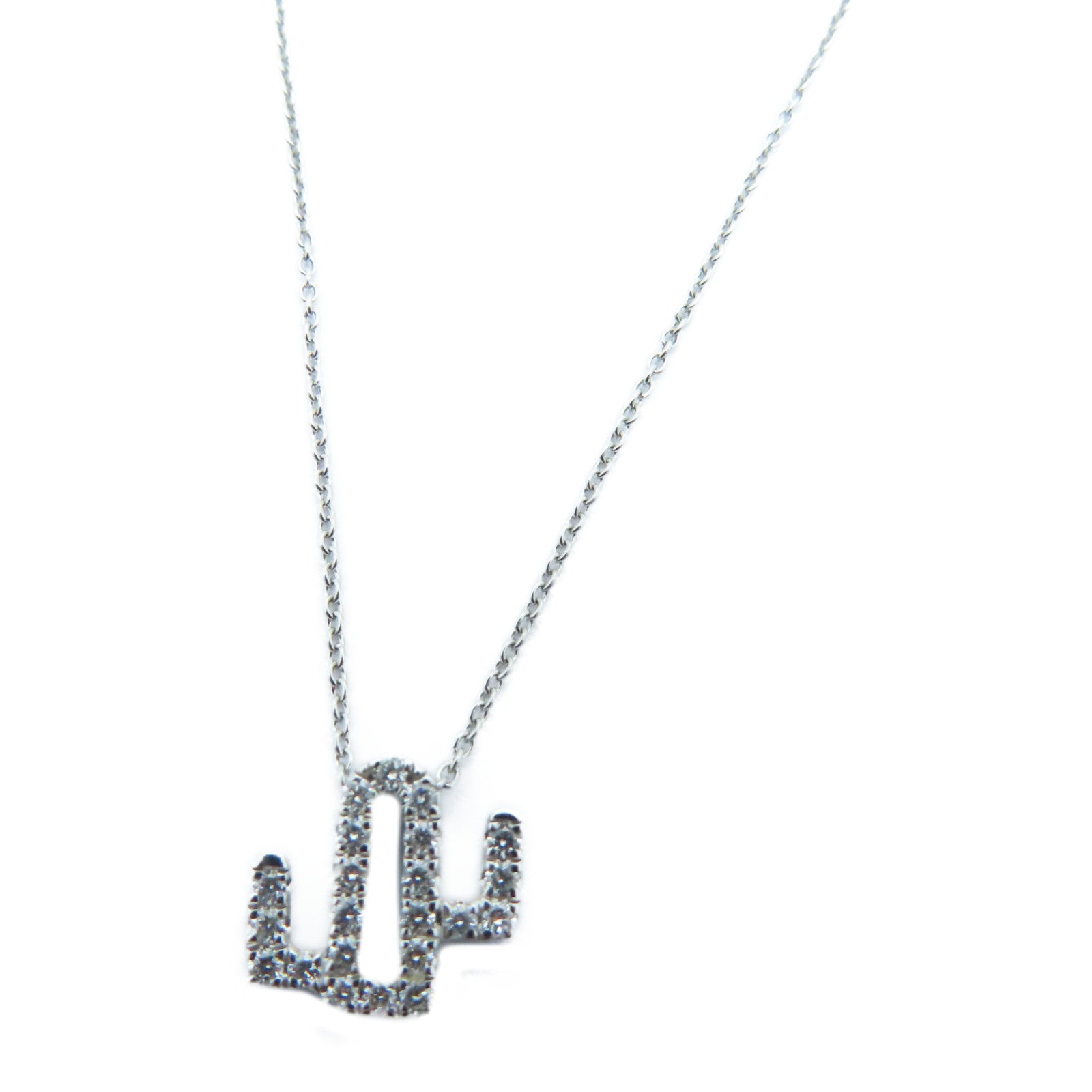 JEWELRY 【激减优惠】18K白金Diamond Necklace 0.15ct钻石项链