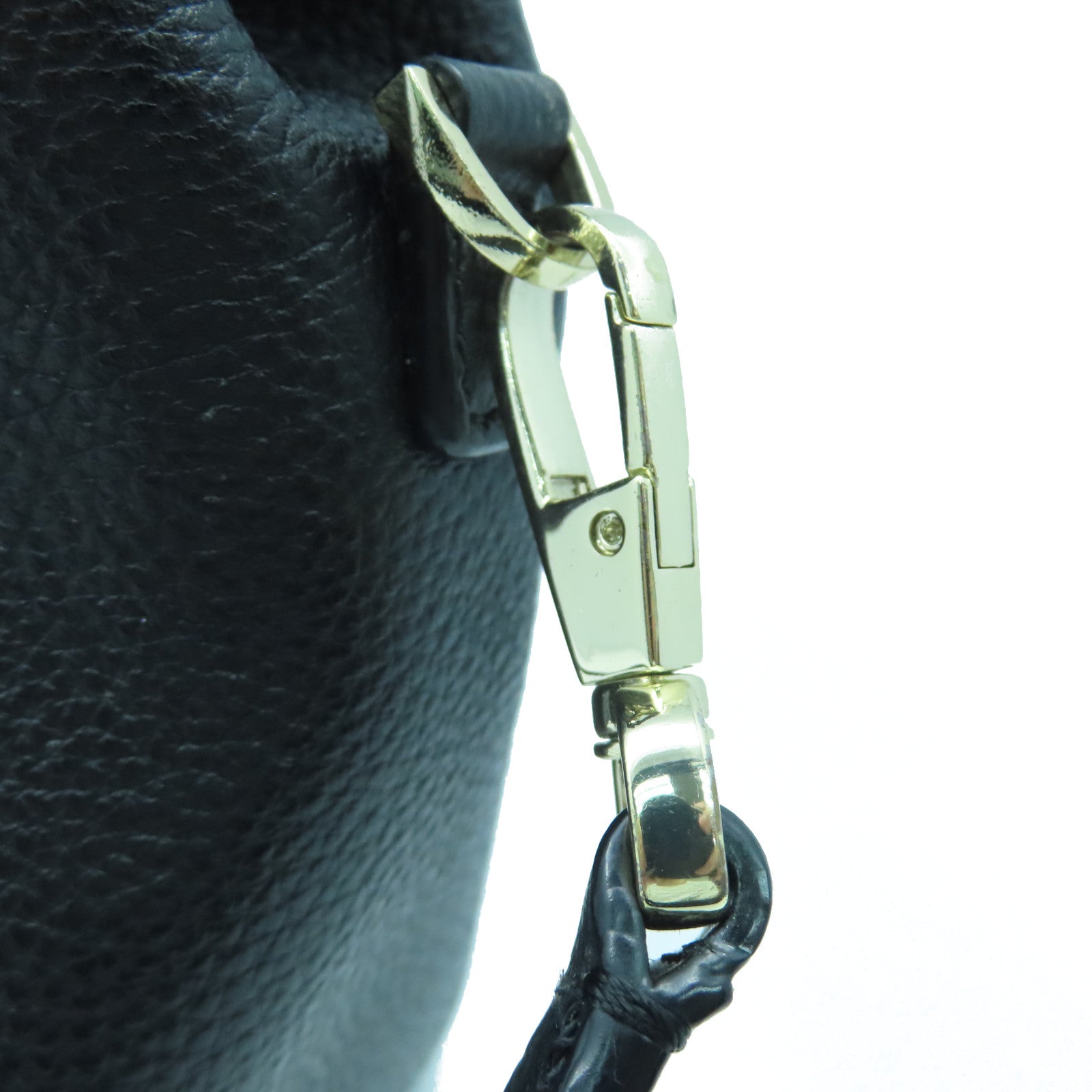 Kate Spade Coated Canvas 2Way Bag Silver Buckle Handle Shoulder Backpack Black