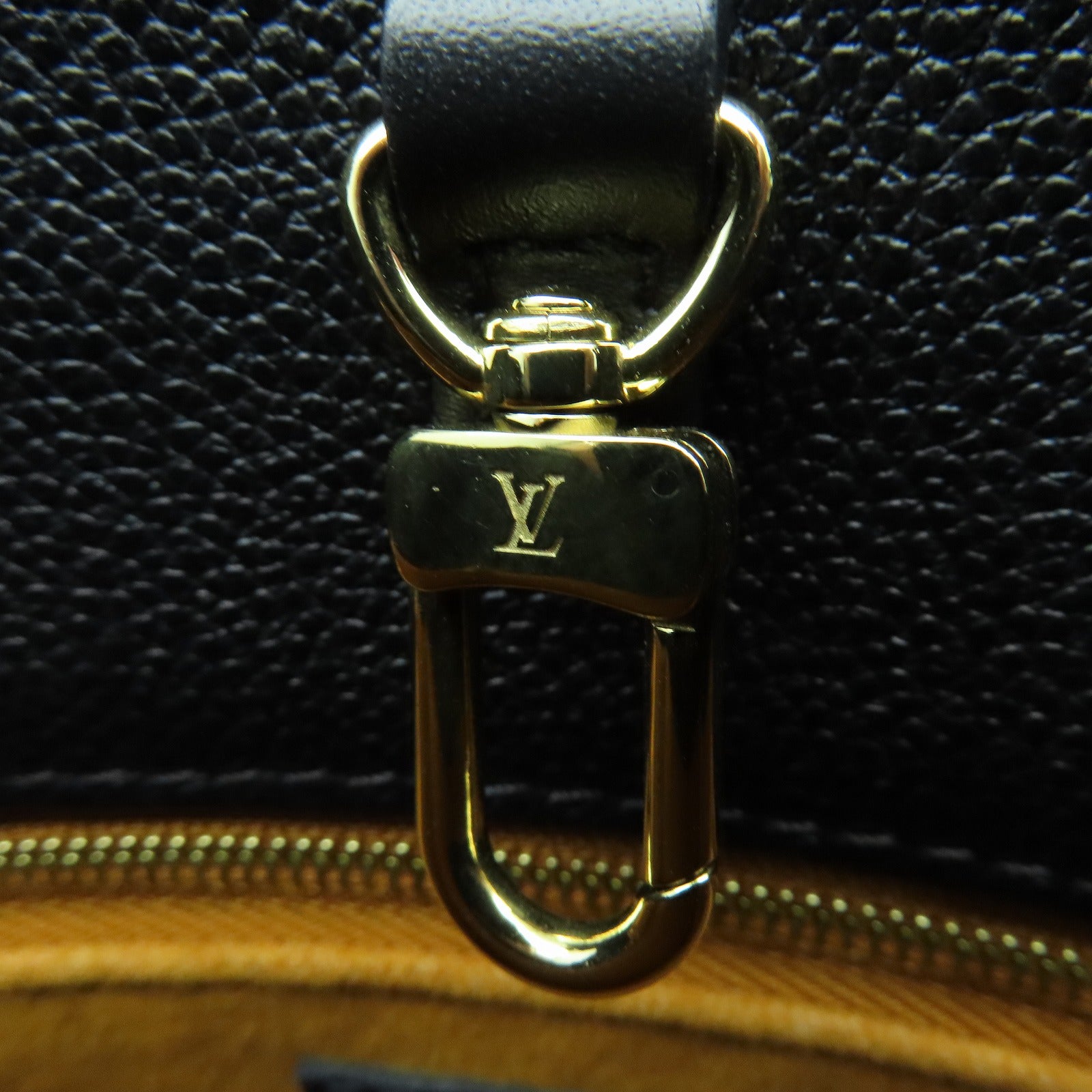 LOUIS VUITTON Monogram Empreinte On The Go 2 Way Shouolder Tote Bag金扣手挽肩背两用袋黑色