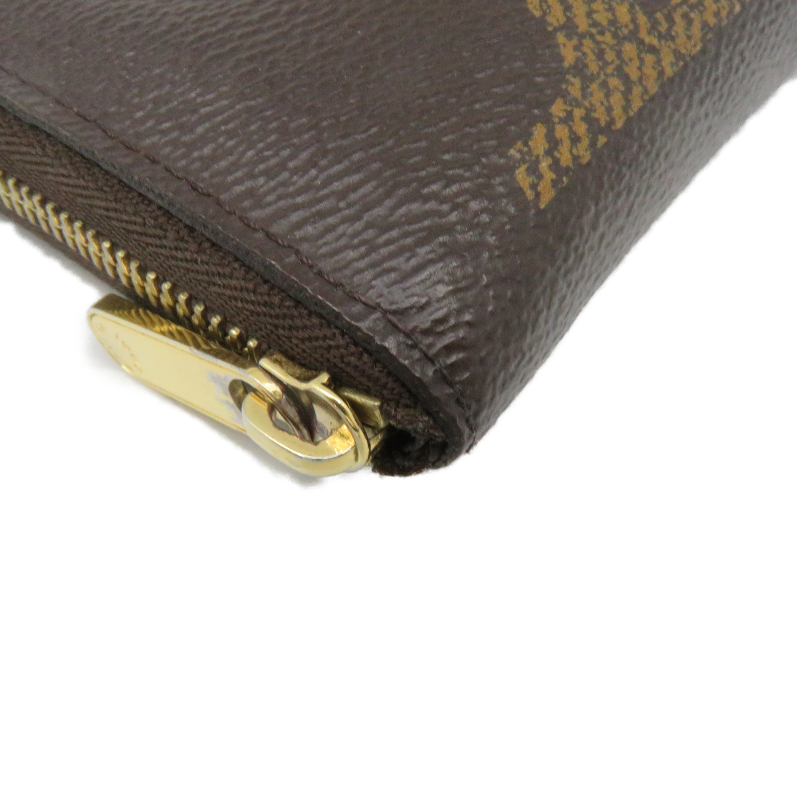 LOUIS VUITTON Monogram Zip Coin Purse拉链零钱包啡色