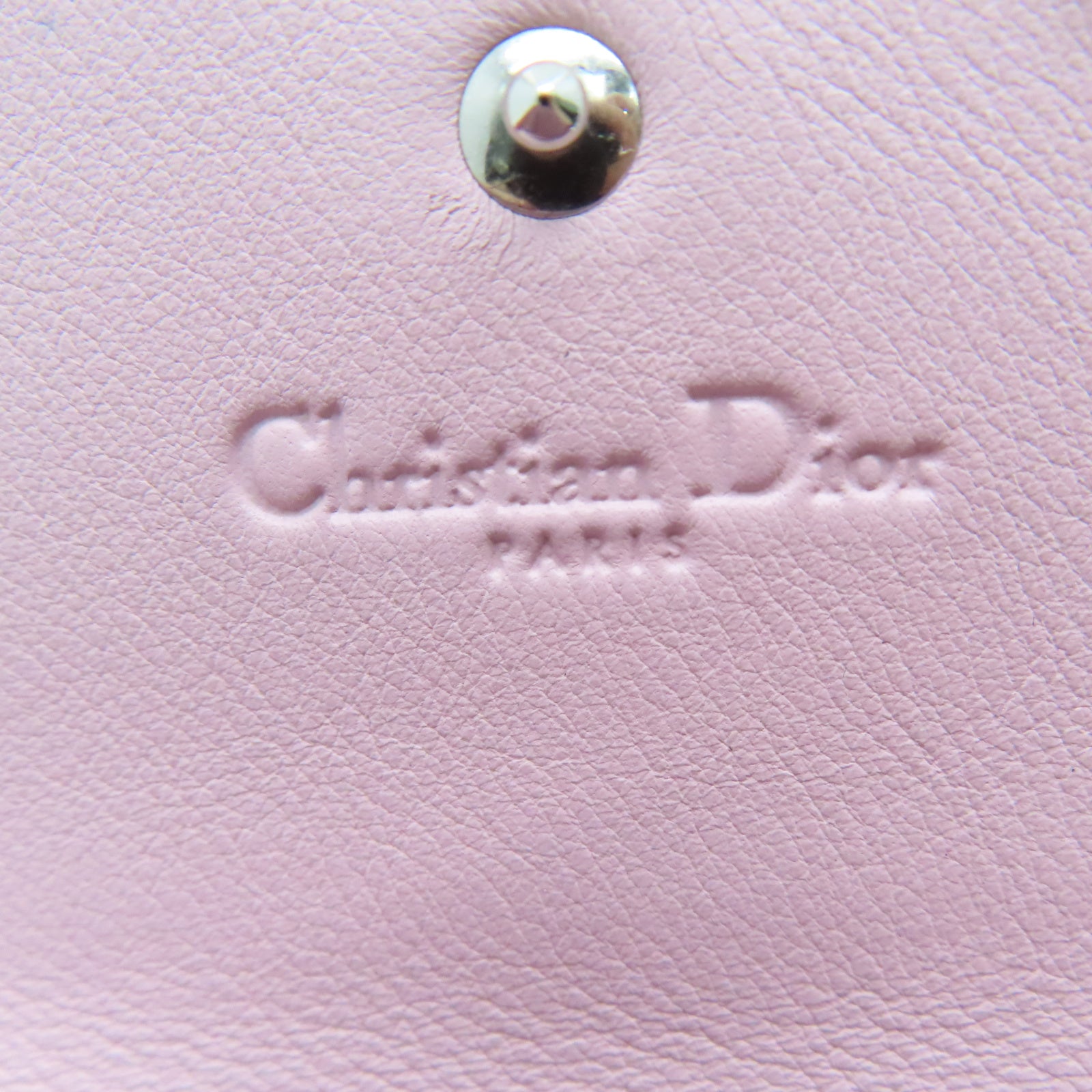 Dior 牛皮皮革Wallet On Chain银扣链带肩背袋黑色/粉红色