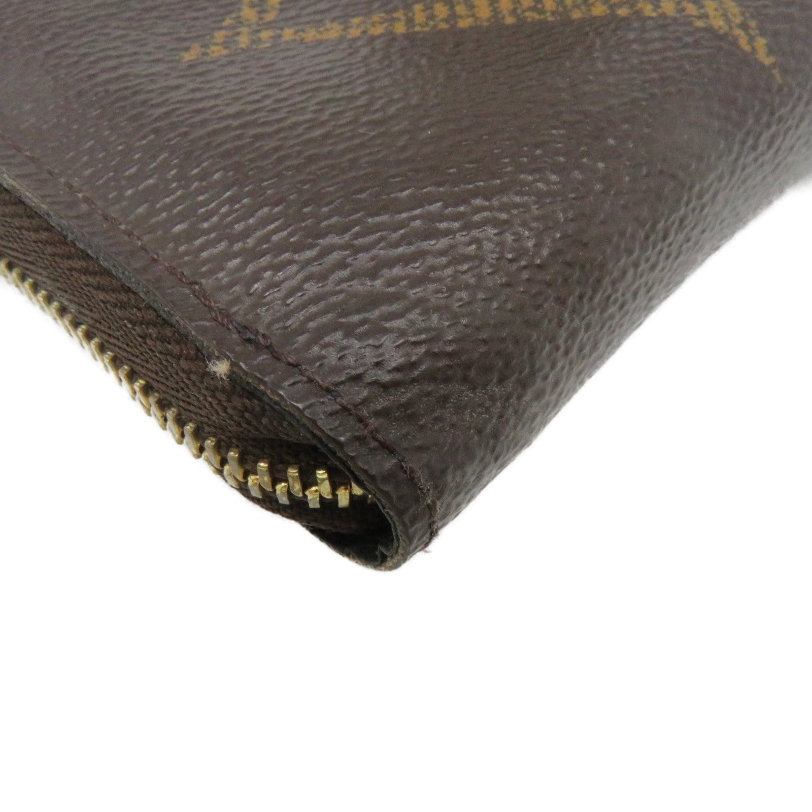 LOUIS VUITTON Monogram Zip Coin Purse拉链零钱包啡色