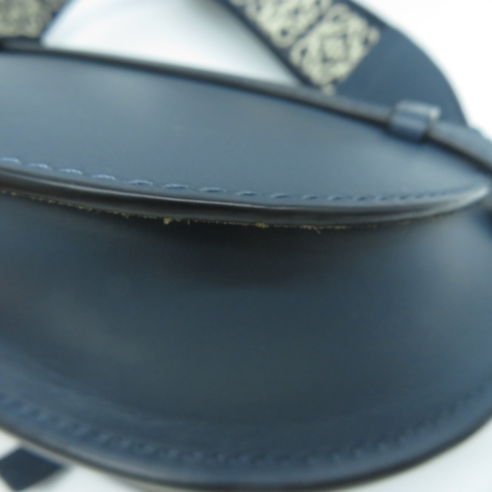 LOEWE 牛皮皮革Mini Gate Dual金扣肩背袋藍色