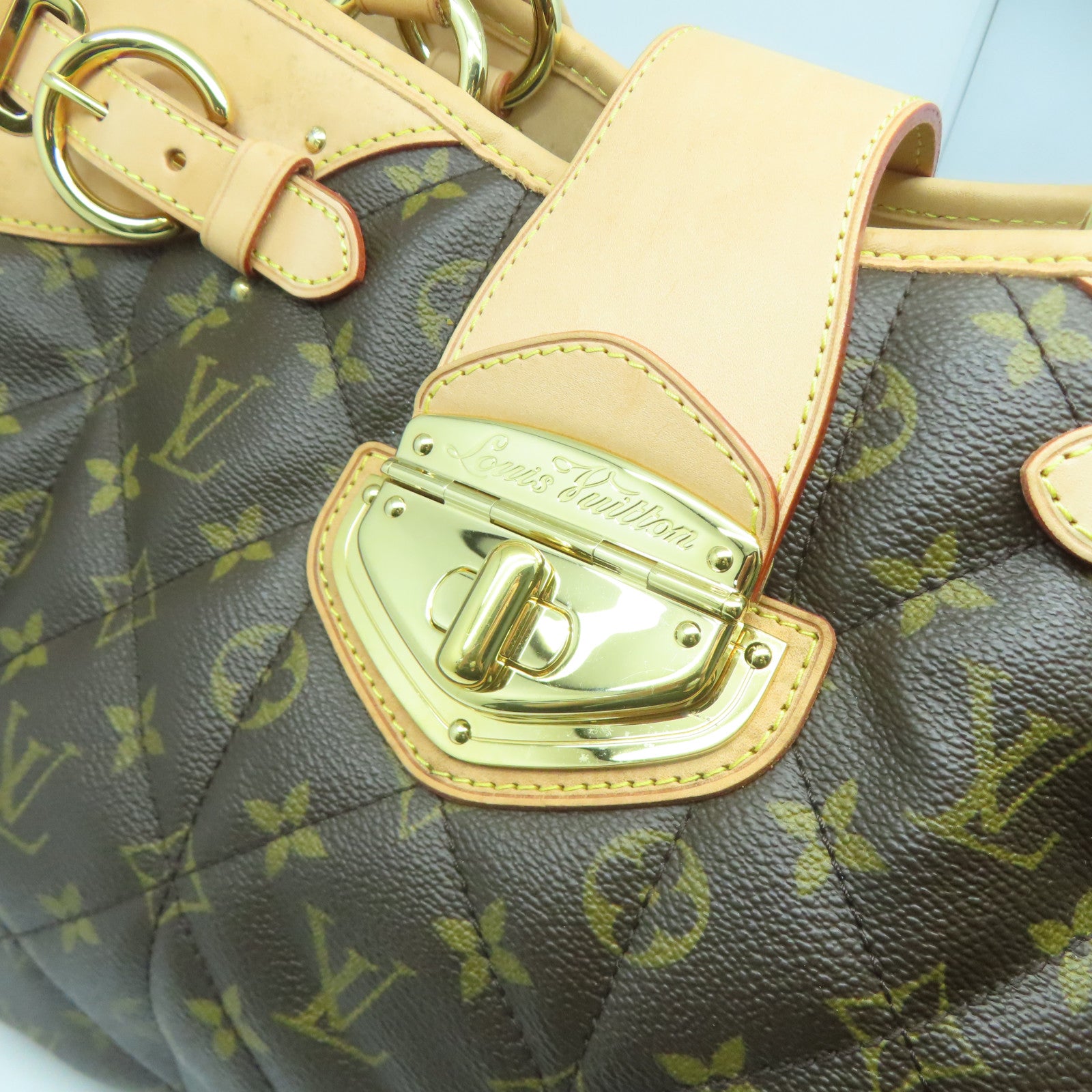 LOUIS VUITTON Monogram Etoile Shopper金扣肩背袋啡色