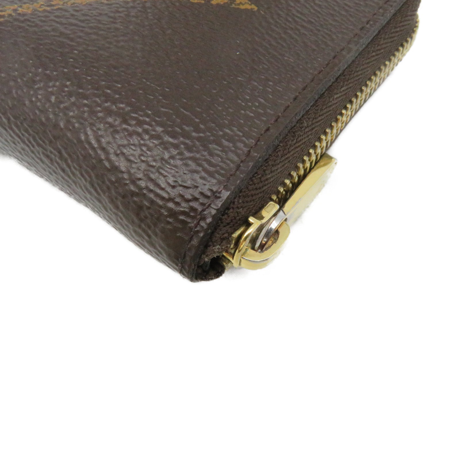 LOUIS VUITTON Monogram Zip Coin Purse拉链零钱包啡色