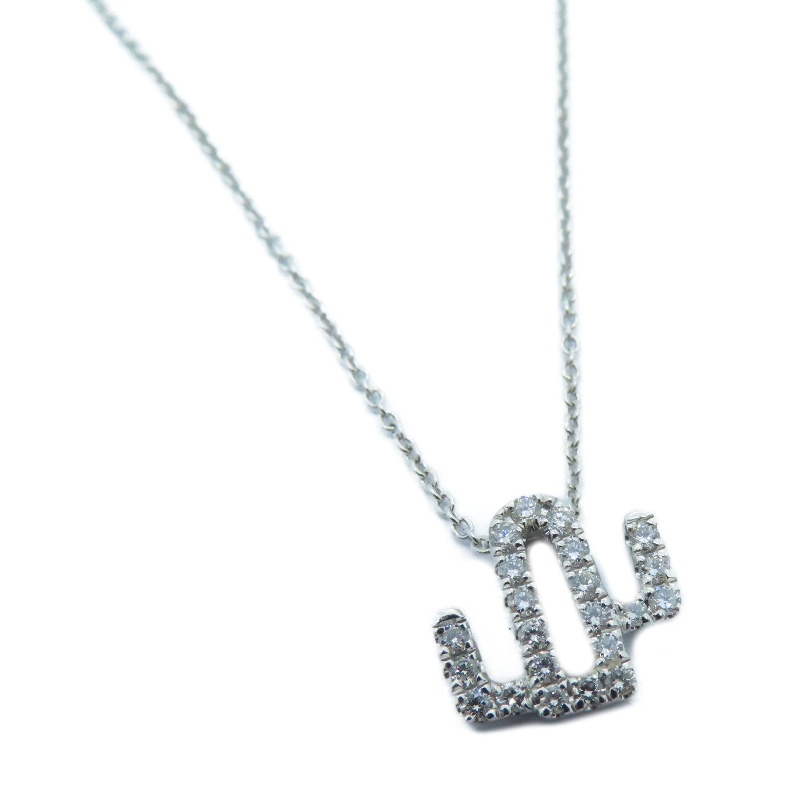 JEWELRY 【激减优惠】18K白金Diamond Necklace 0.15ct钻石项链