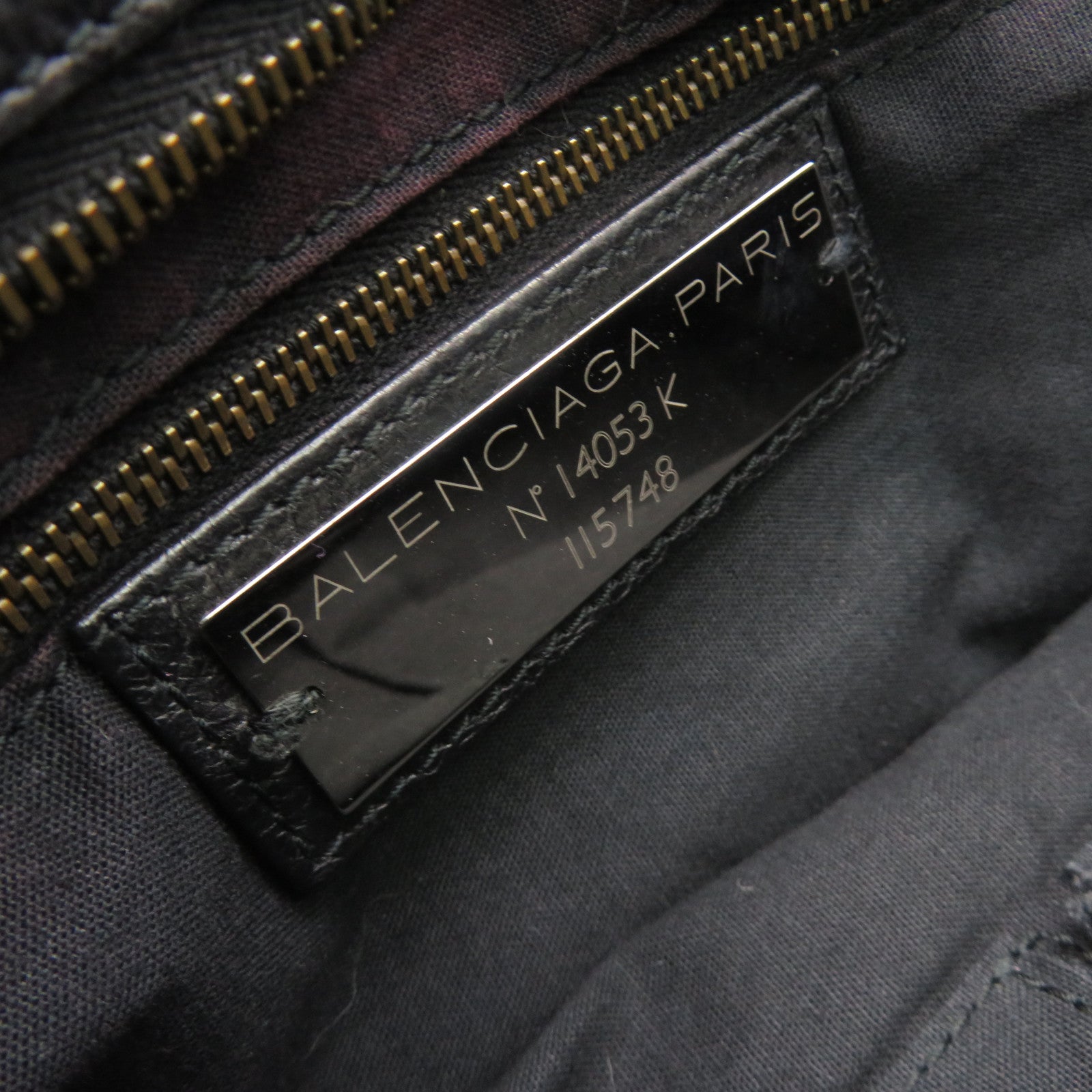 BALENCIAGA 牛皮皮革City 2Way Shoulder Bag手挽肩背两用袋黑色
