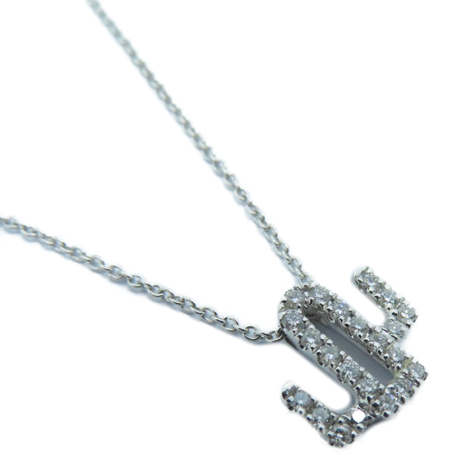 JEWELRY 【激减优惠】18K白金Diamond Necklace 0.15ct钻石项链