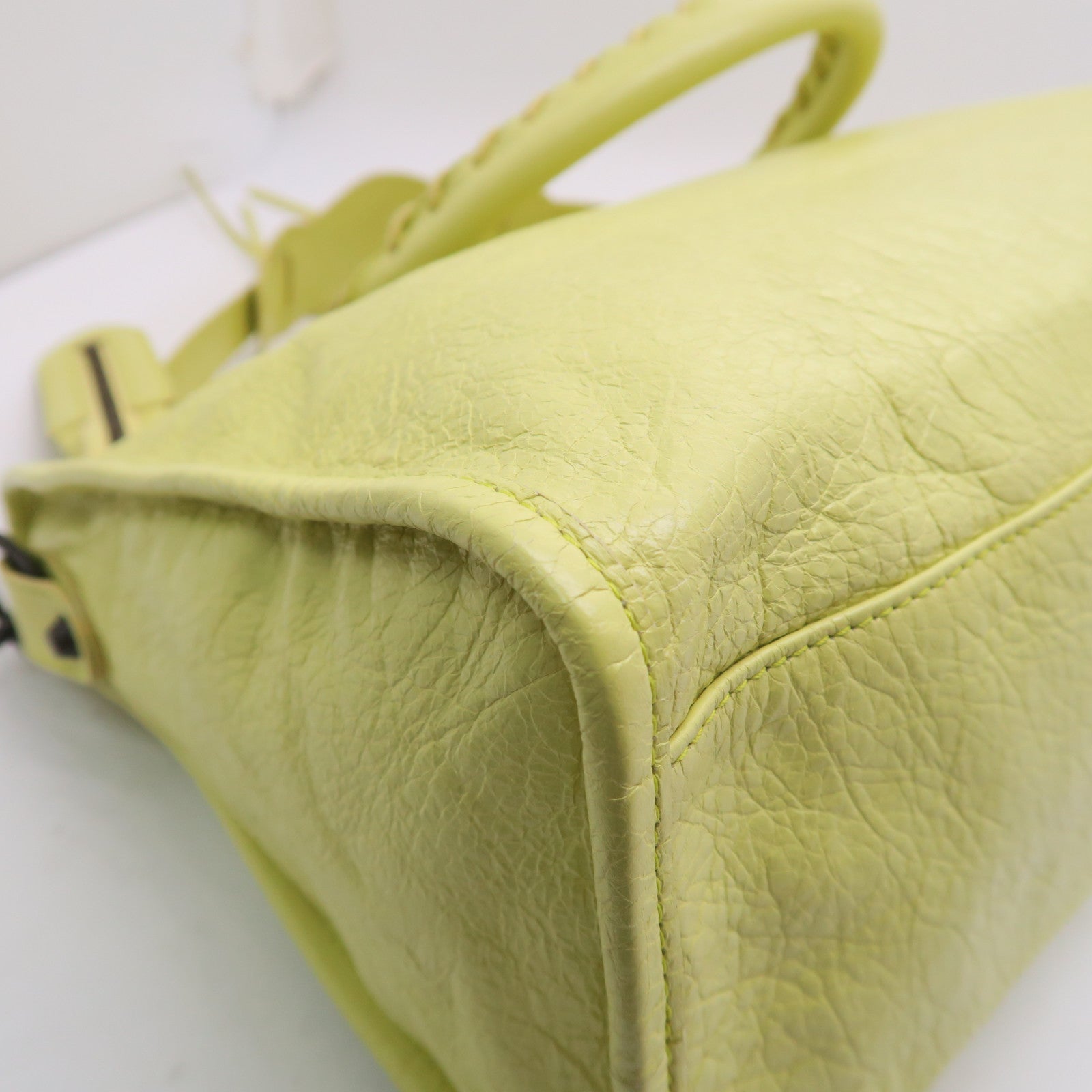 BALENCIAGA 【激減優惠】牛皮皮革City手挽肩背兩用袋黃色