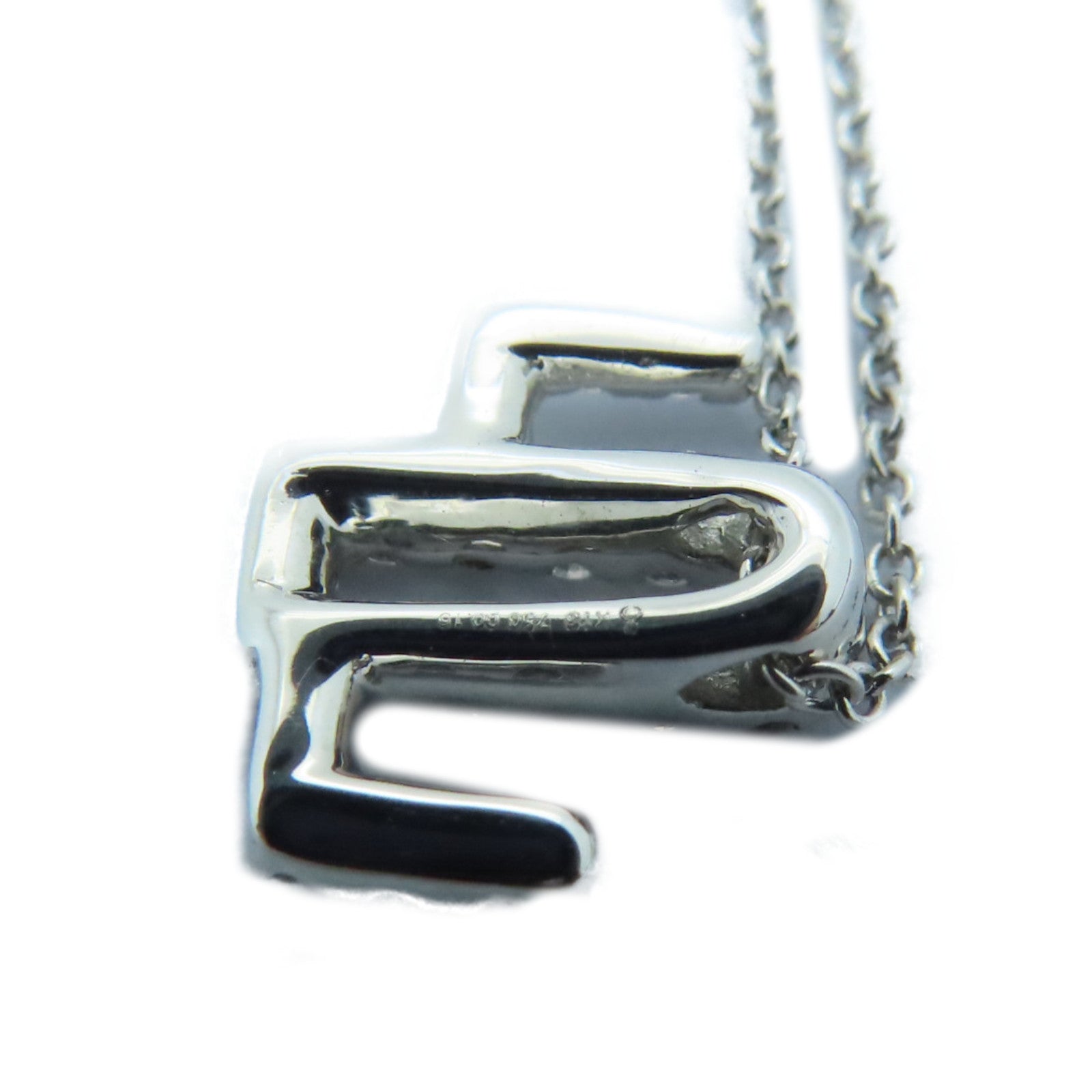 JEWELRY 【激减优惠】18K白金Diamond Necklace 0.15ct钻石项链