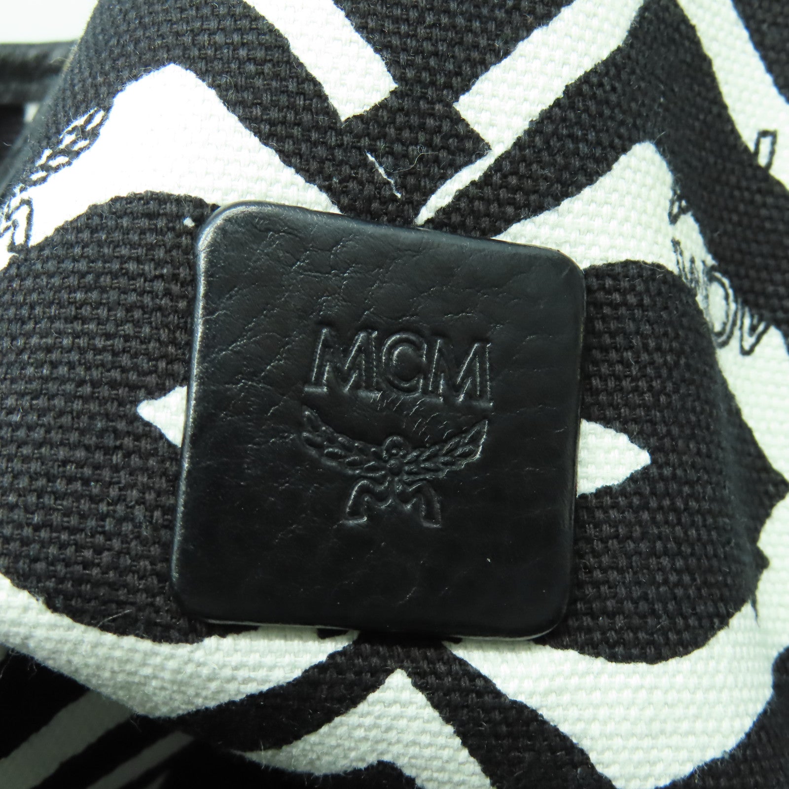 MCM 牛皮皮革Tote Bag金扣肩背袋綠色