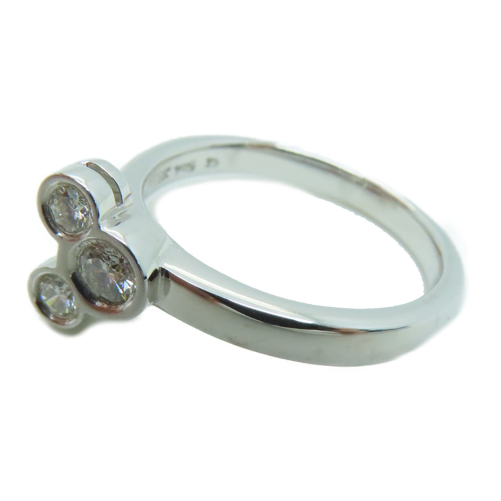 JEWELRY [Sharp Discount] 18K White Gold Diamond Ring 0.20ct Diamond Ring US#5.25