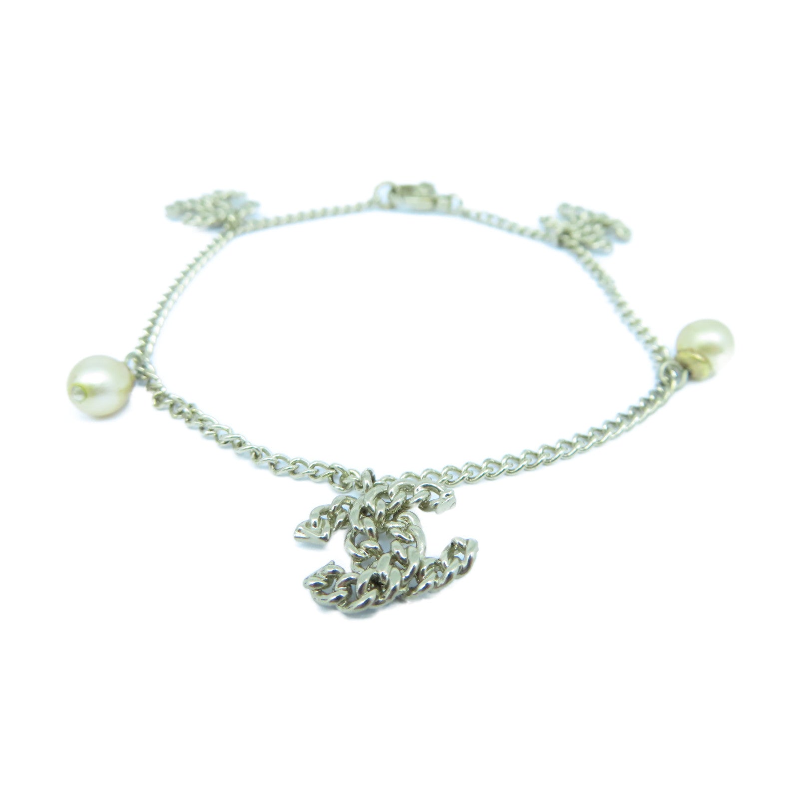 CHANEL 金屬Bracelet手鏈金色#18.75cm