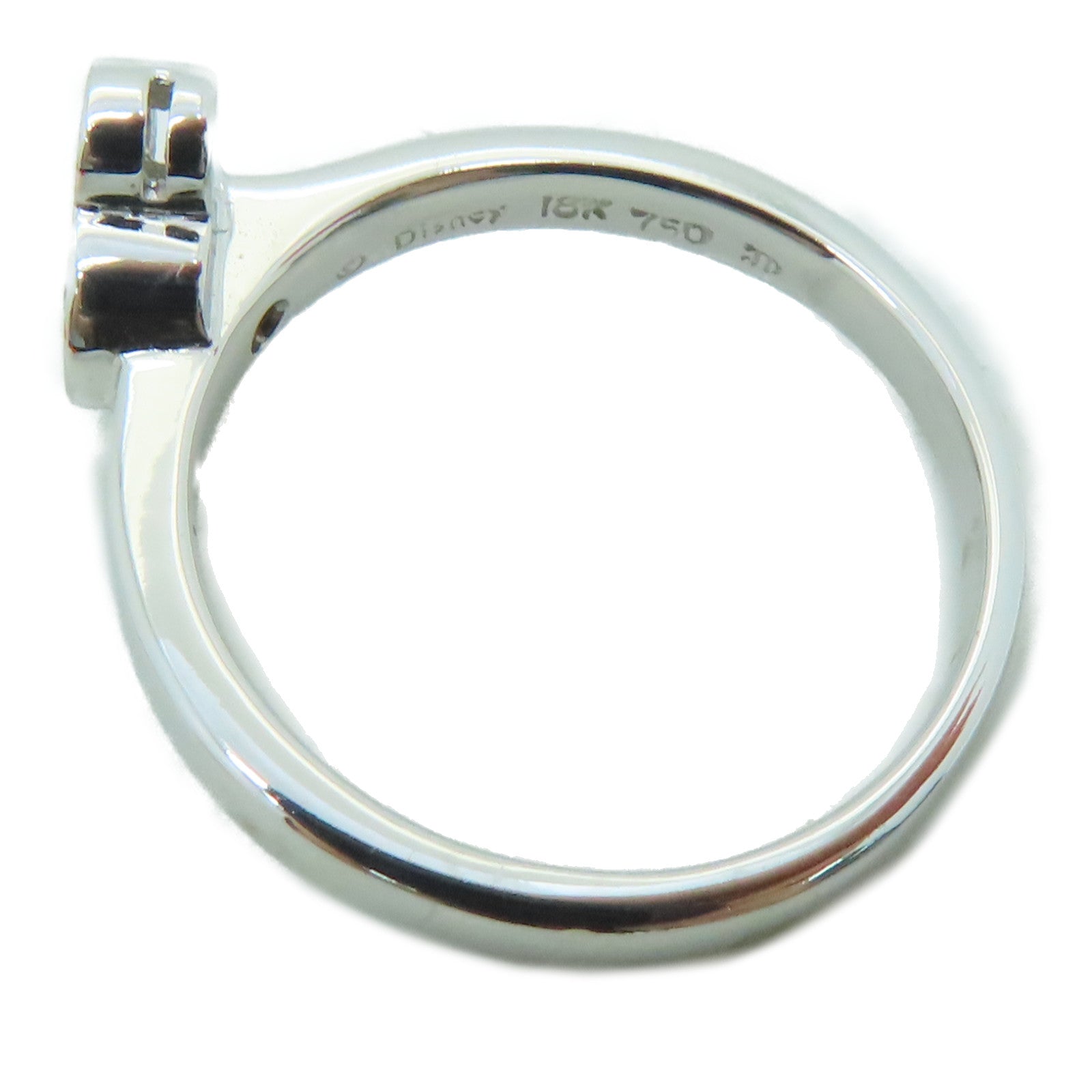 JEWELRY [Sharp Discount] 18K White Gold Diamond Ring 0.20ct Diamond Ring US#5.25
