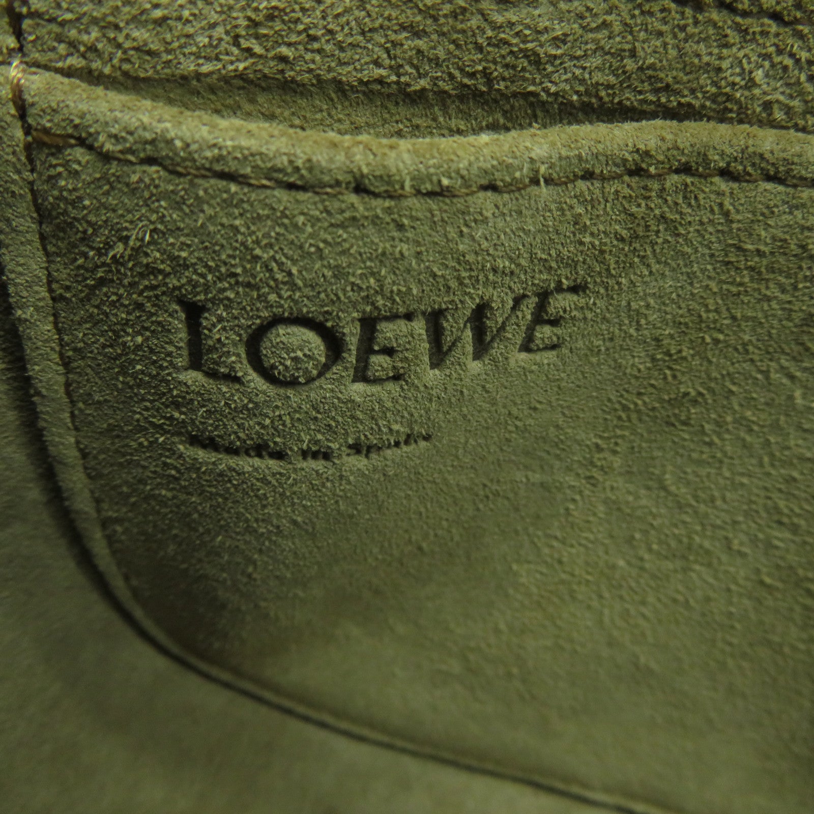 LOEWE 牛皮皮革Mini Gate Dual金扣肩背袋藍色