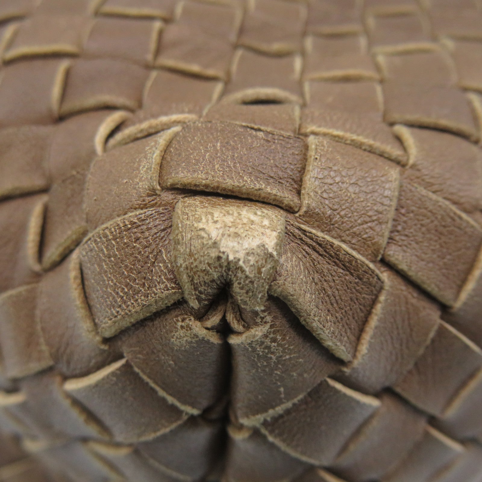 BOTTEGA VENETA 织纹皮革Shoulder Bag肩背袋啡色