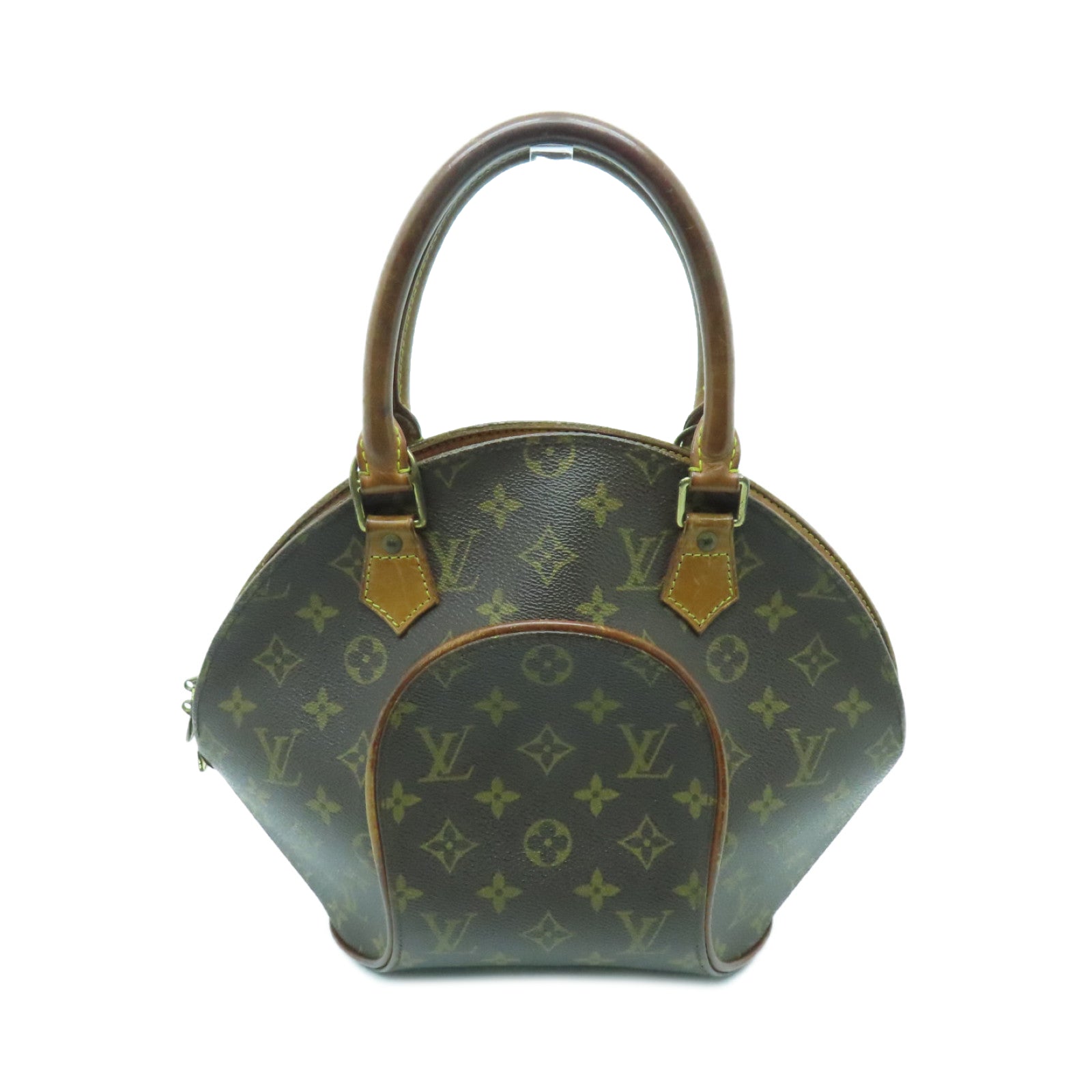 LOUIS VUITTON Monogram Elipse PM金扣手挽袋啡色