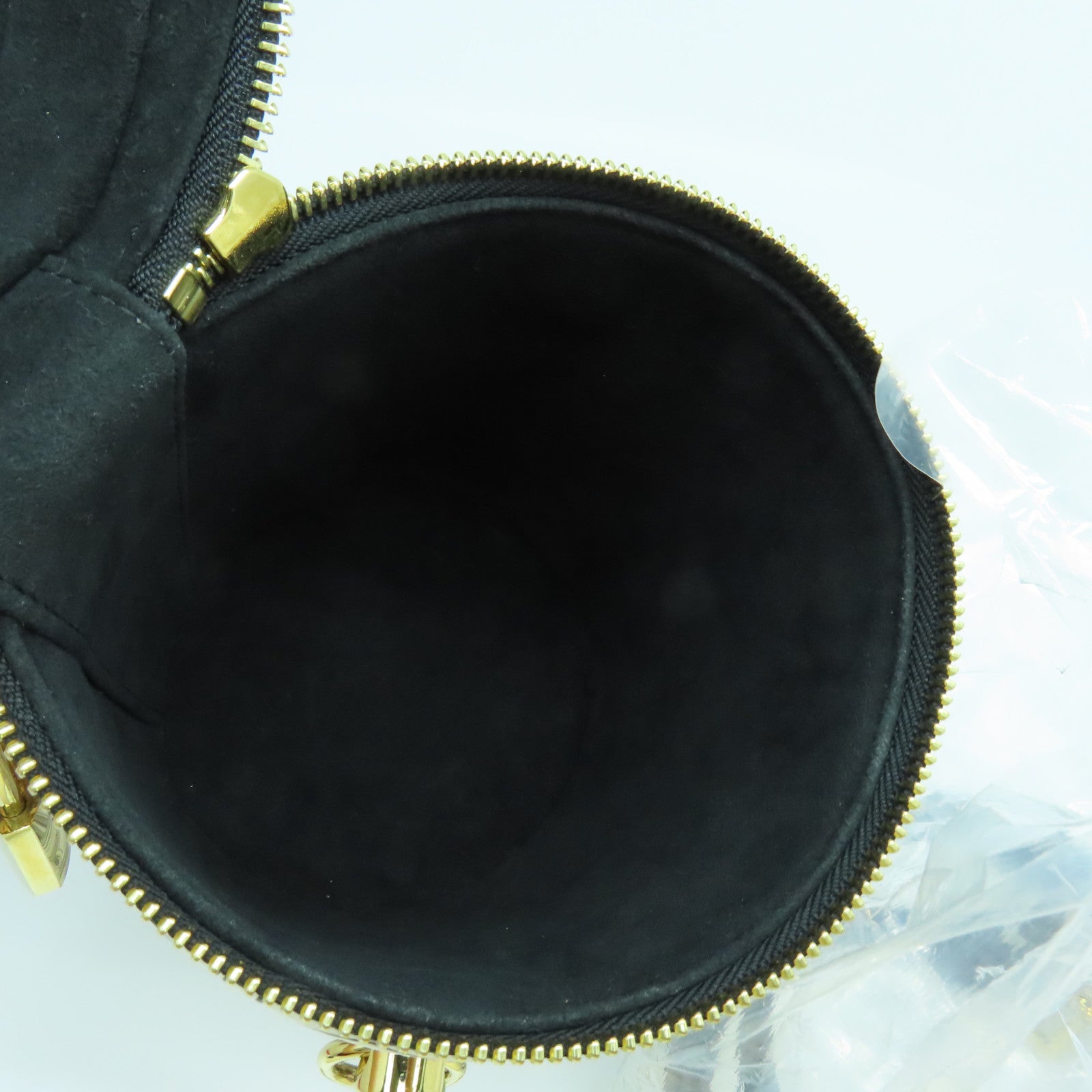 LOUIS VUITTON 塗層皮革Fornasetti Cannes金扣鏈帶肩背袋白色