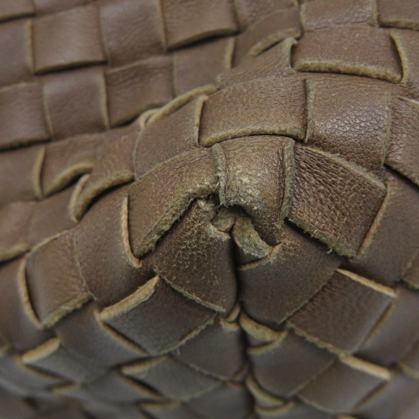 BOTTEGA VENETA 织纹皮革Shoulder Bag肩背袋啡色