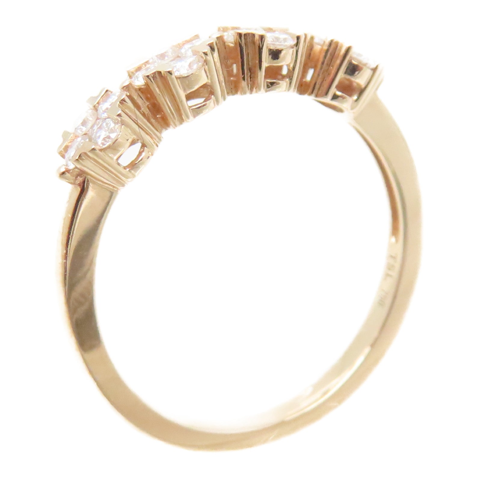 JEWELRY 【激減優惠】18K玫瑰金Ring鑽石戒指US#6
