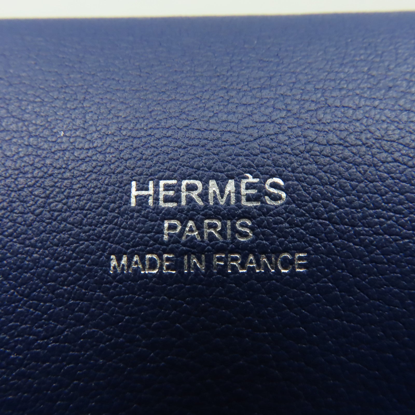 HERMES 麂皮皮革/Swift皮革Roulis 23 Shoulder Bag銀扣肩背袋Bleu Marine海軍藍