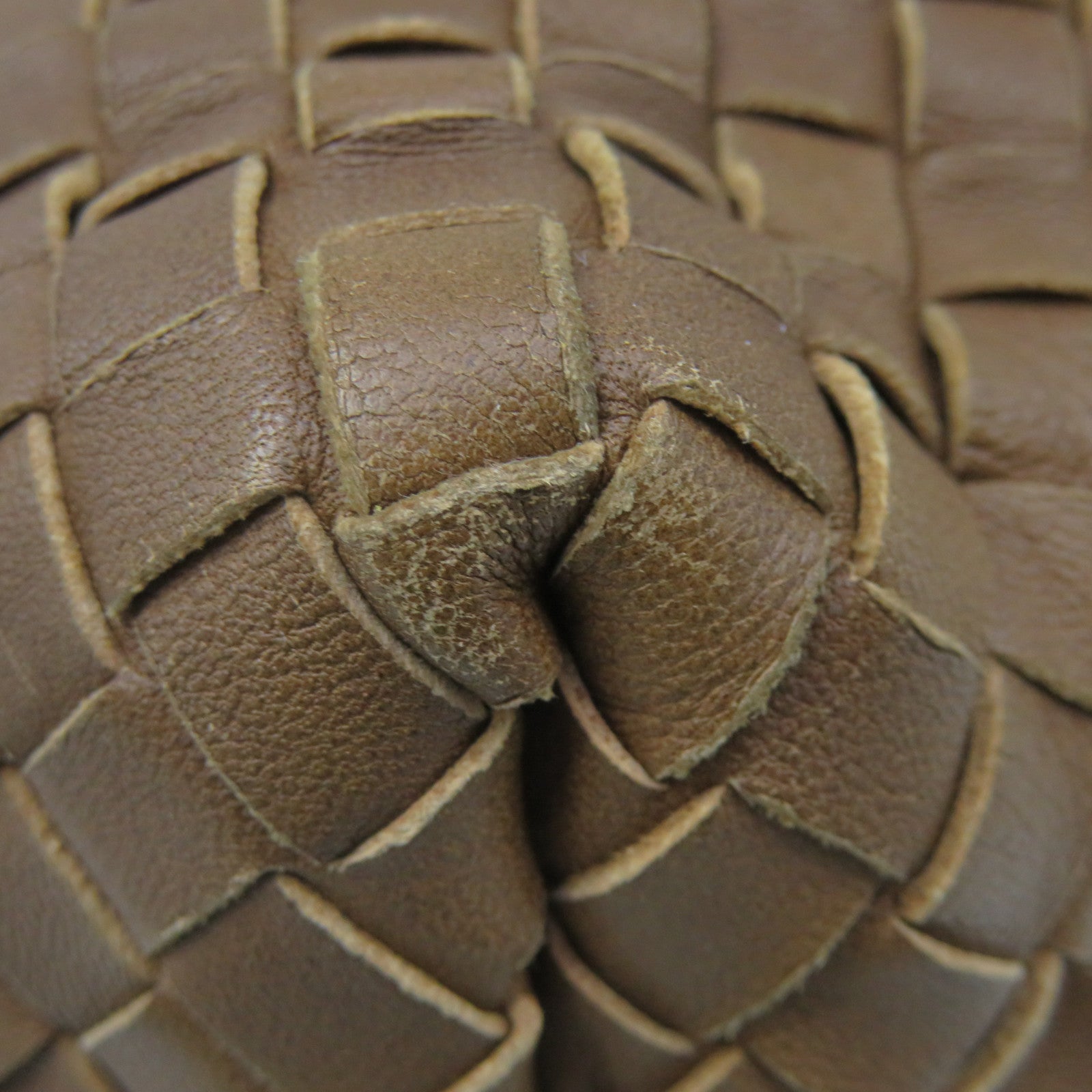 BOTTEGA VENETA 织纹皮革Shoulder Bag肩背袋啡色