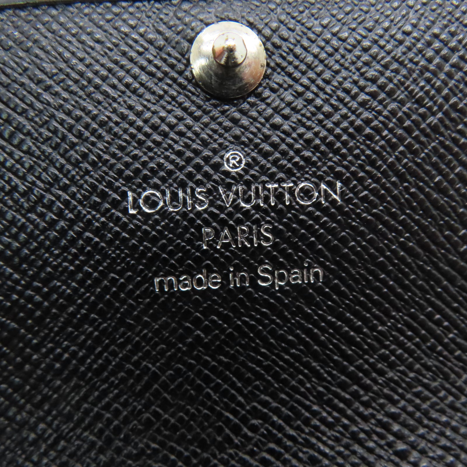 LOUIS VUITTON Epi皮革Key Holder銀扣鑰匙包黑色