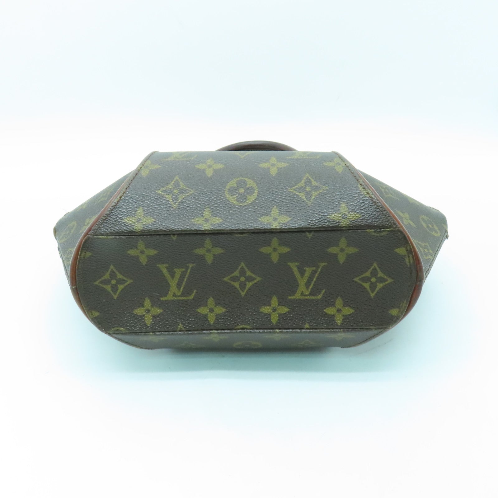 LOUIS VUITTON Monogram Elipse PM金扣手挽袋啡色