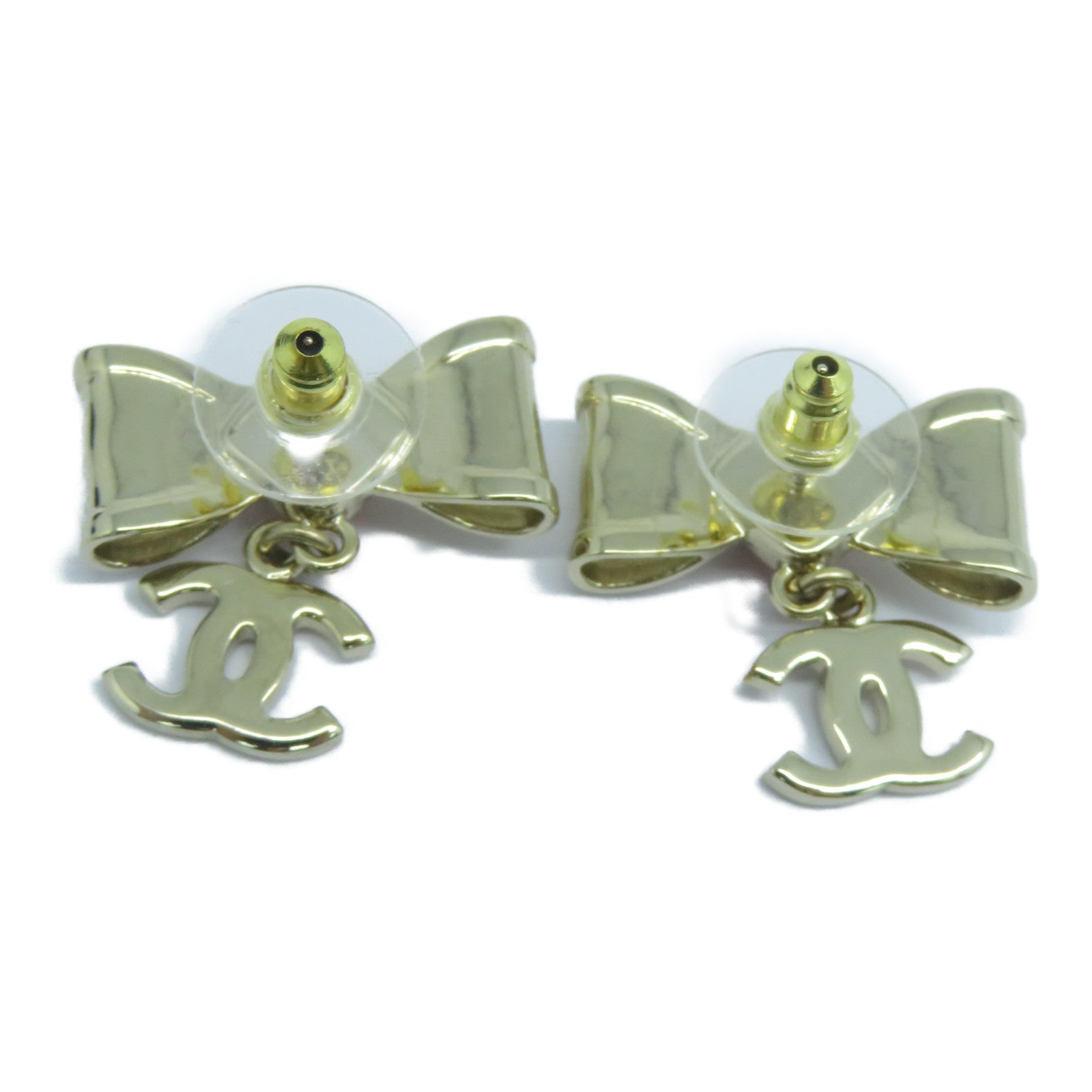 CHANEL 金屬Earrings耳環金色/粉紅色