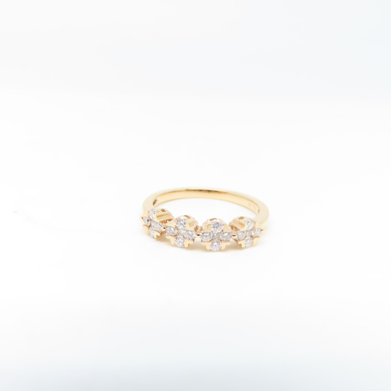 JEWELRY 【激減優惠】18K玫瑰金Ring鑽石戒指US#6