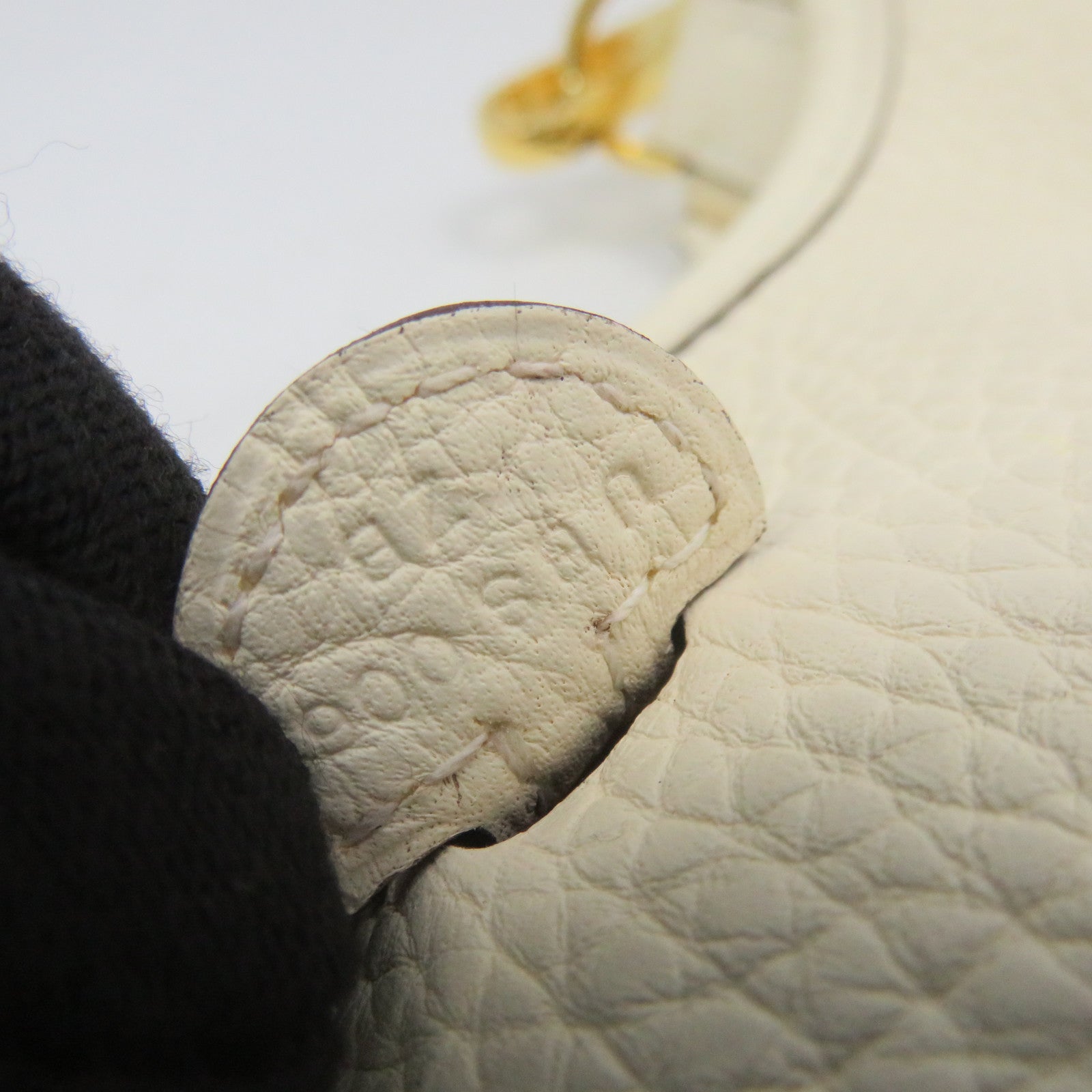 HERMES Clemence皮革Evelyne TPM Shoulder Bag金扣肩背袋Nata米白色