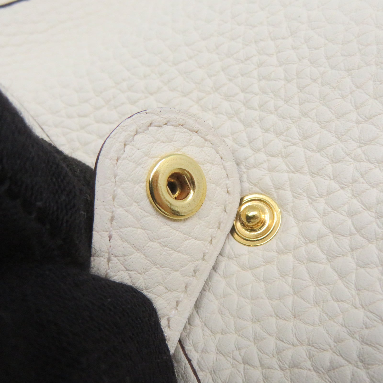 HERMES Clemence皮革Evelyne TPM Shoulder Bag金扣肩背袋Nata米白色