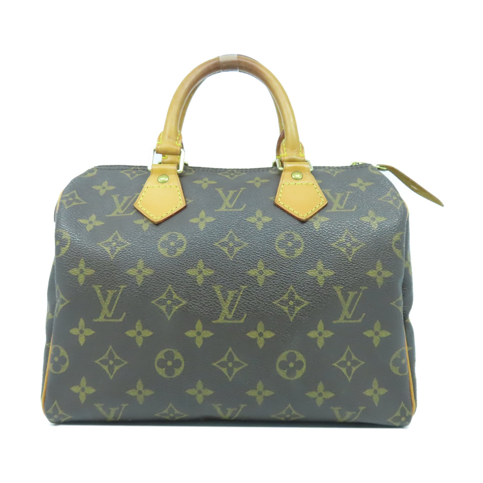 LOUIS VUITTON Monogram Speedy 25金扣手挽袋啡色