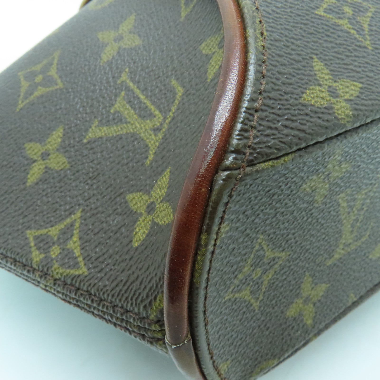 LOUIS VUITTON Monogram Elipse PM金扣手挽袋啡色