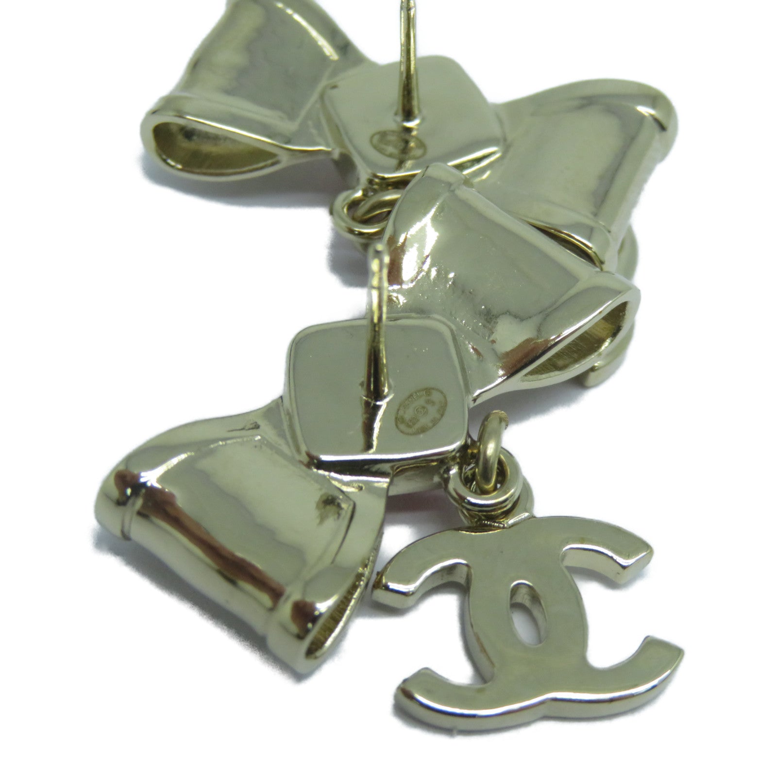 CHANEL 金屬Earrings耳環金色/粉紅色