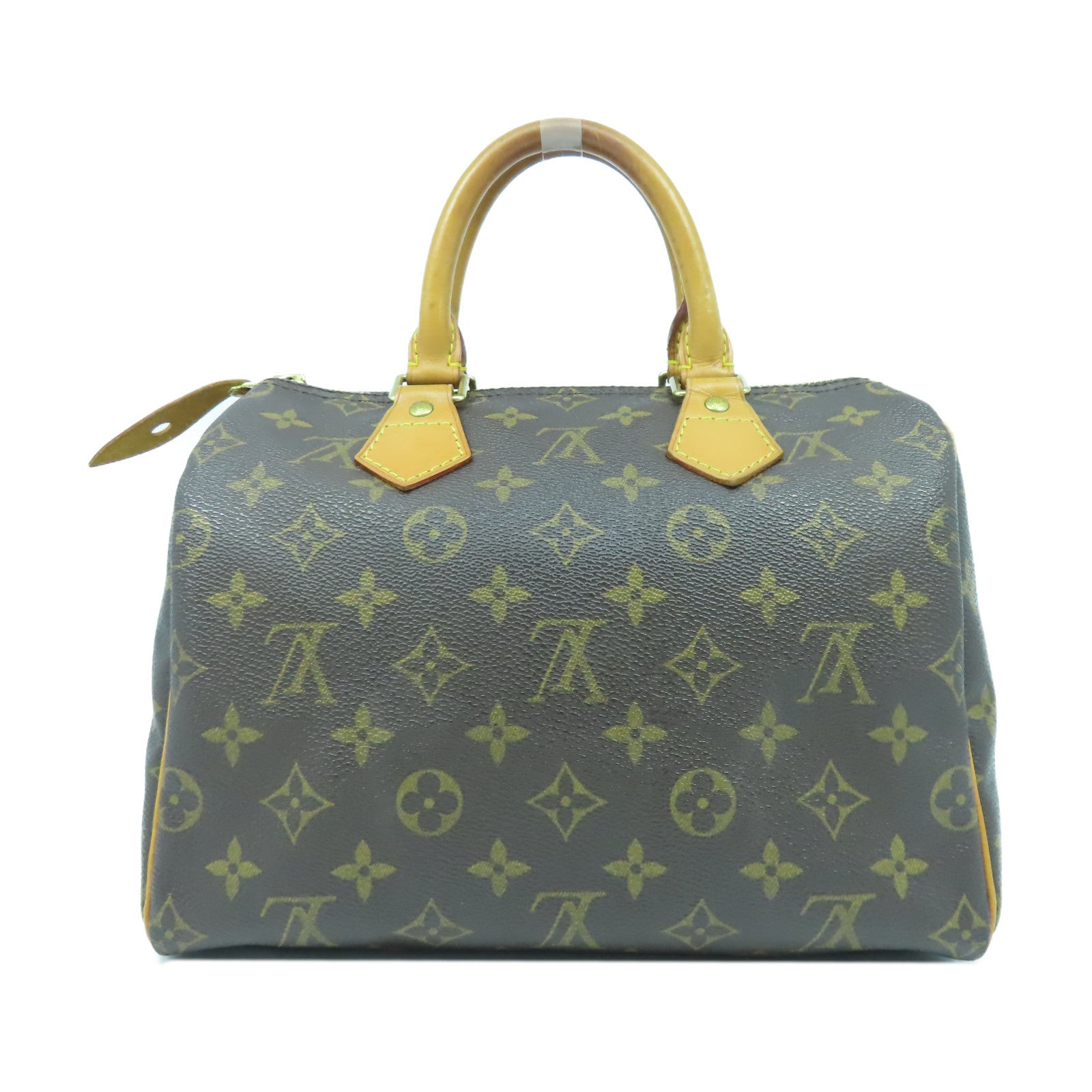 LOUIS VUITTON Monogram Speedy 25金扣手挽袋啡色