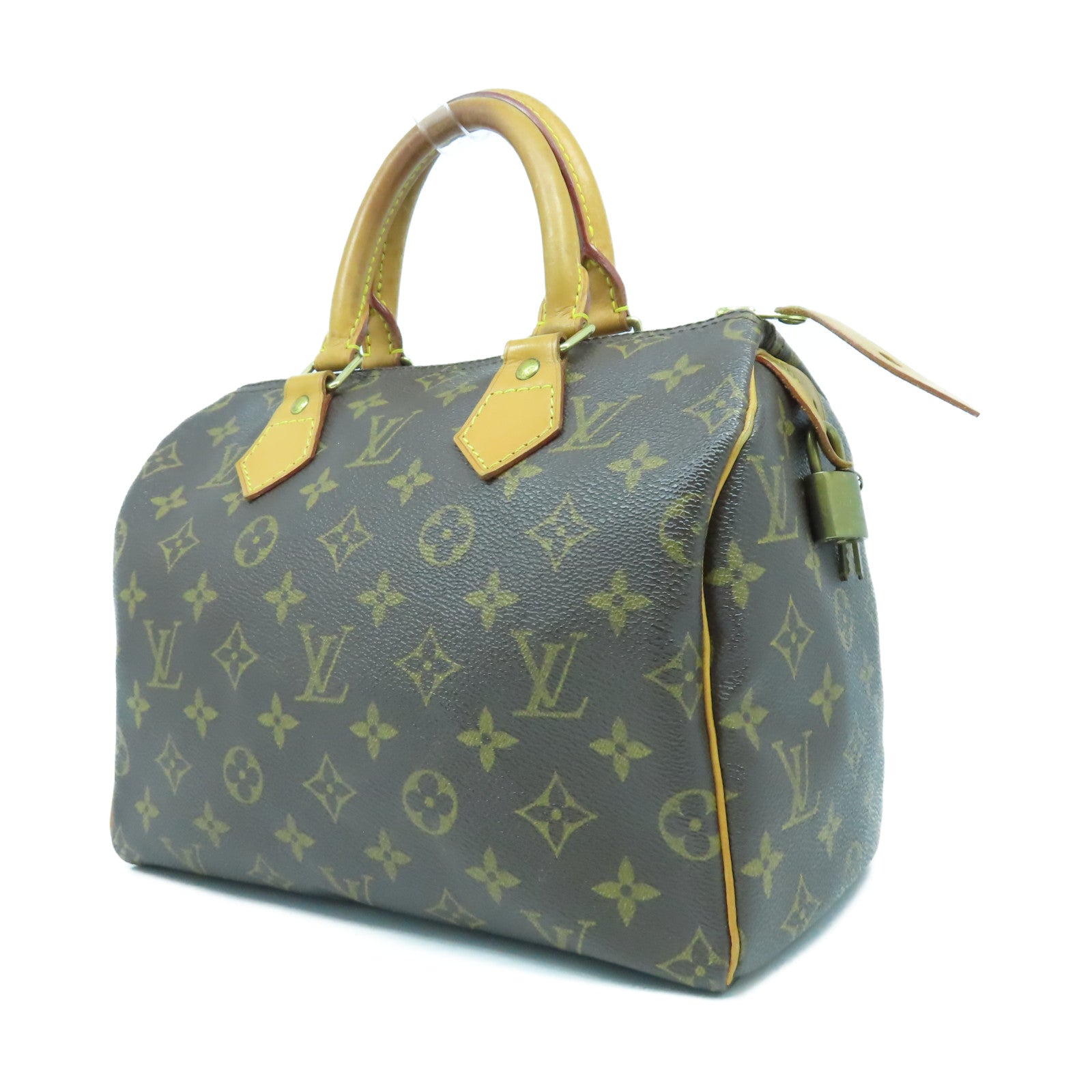 LOUIS VUITTON Monogram Speedy 25金扣手挽袋啡色