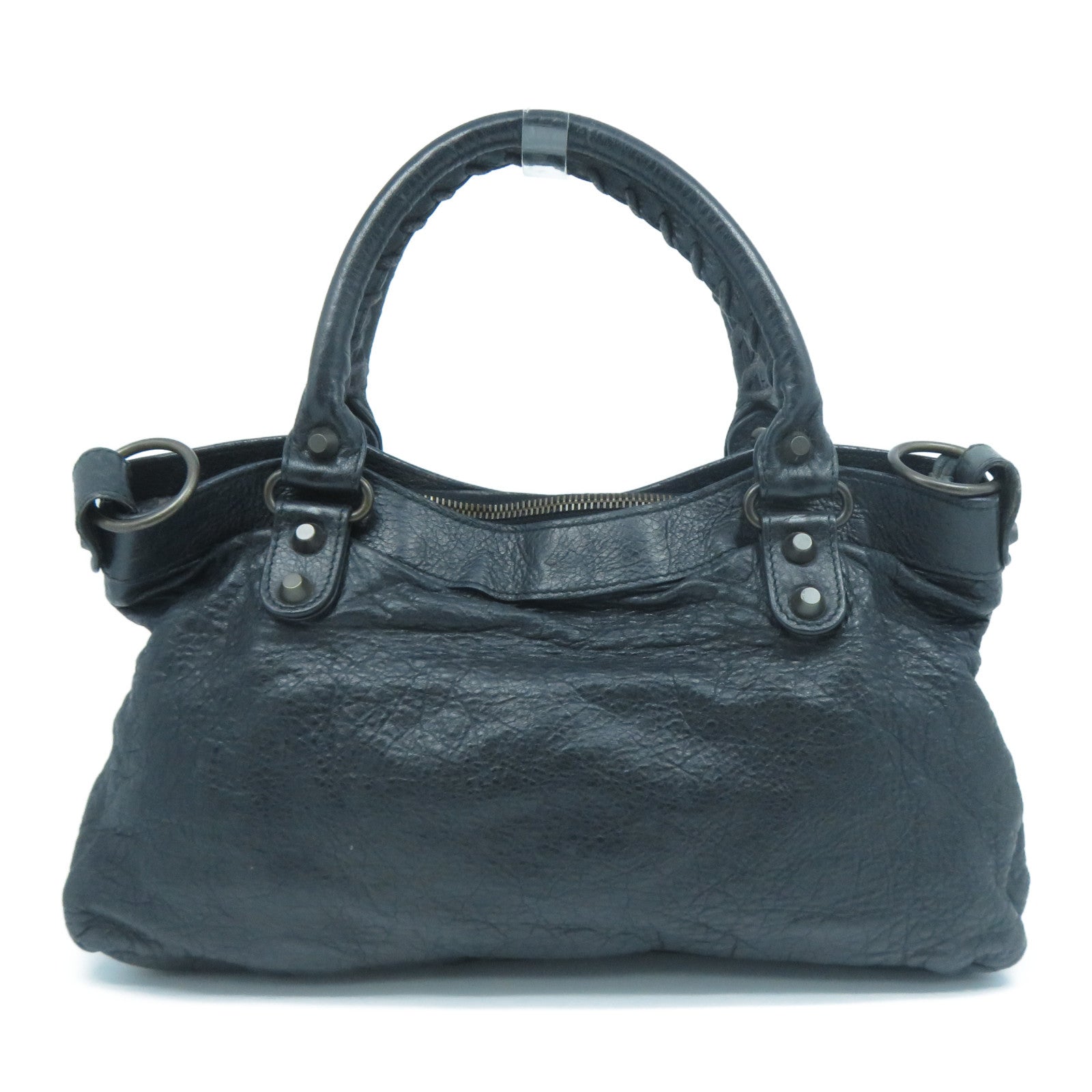 BALENCIAGA 羊皮皮革Shoulder Bag手挽肩背兩用袋黑色