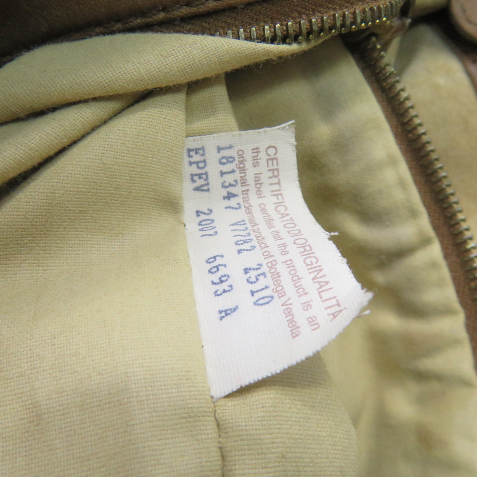 BOTTEGA VENETA 织纹皮革Shoulder Bag肩背袋啡色