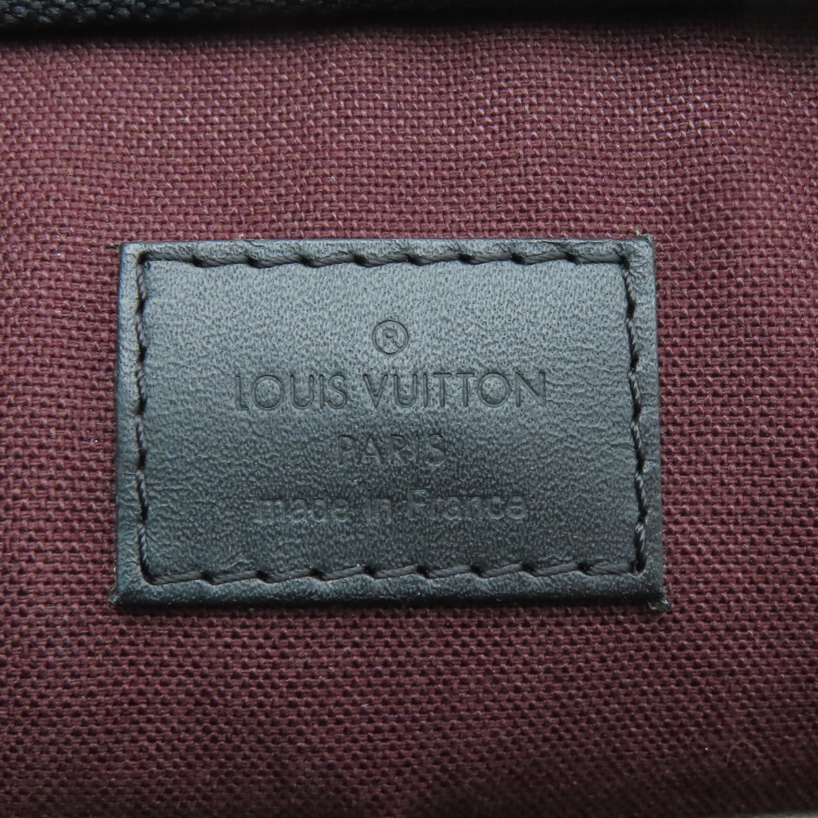 LOUIS VUITTON Monogram Macassar Portfolio Business Bag銀扣手拿包啡色