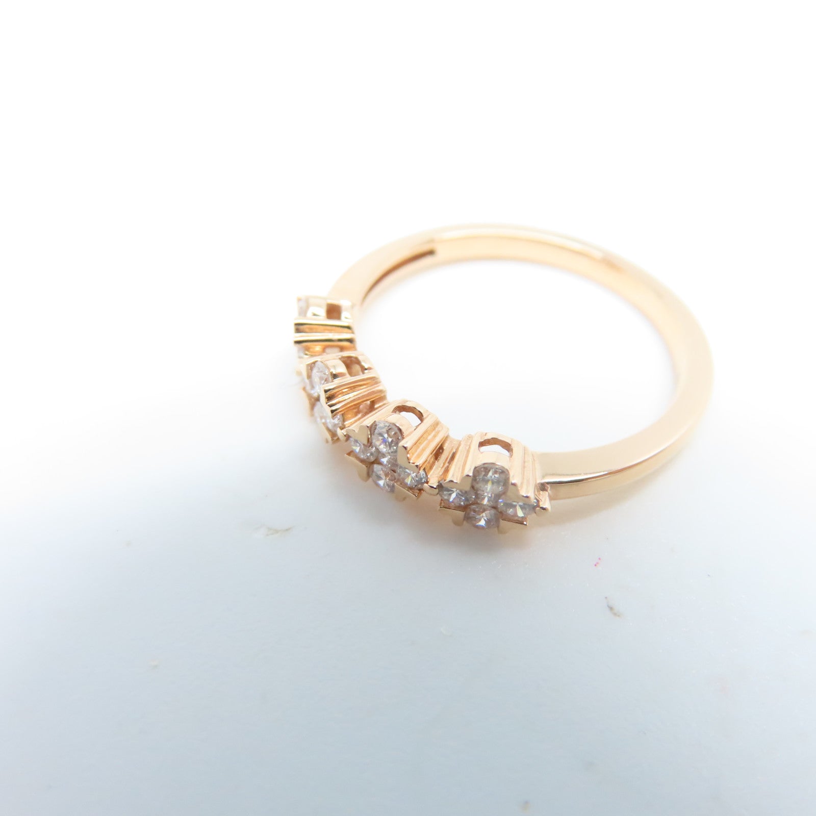JEWELRY 【激減優惠】18K玫瑰金Ring鑽石戒指US#6