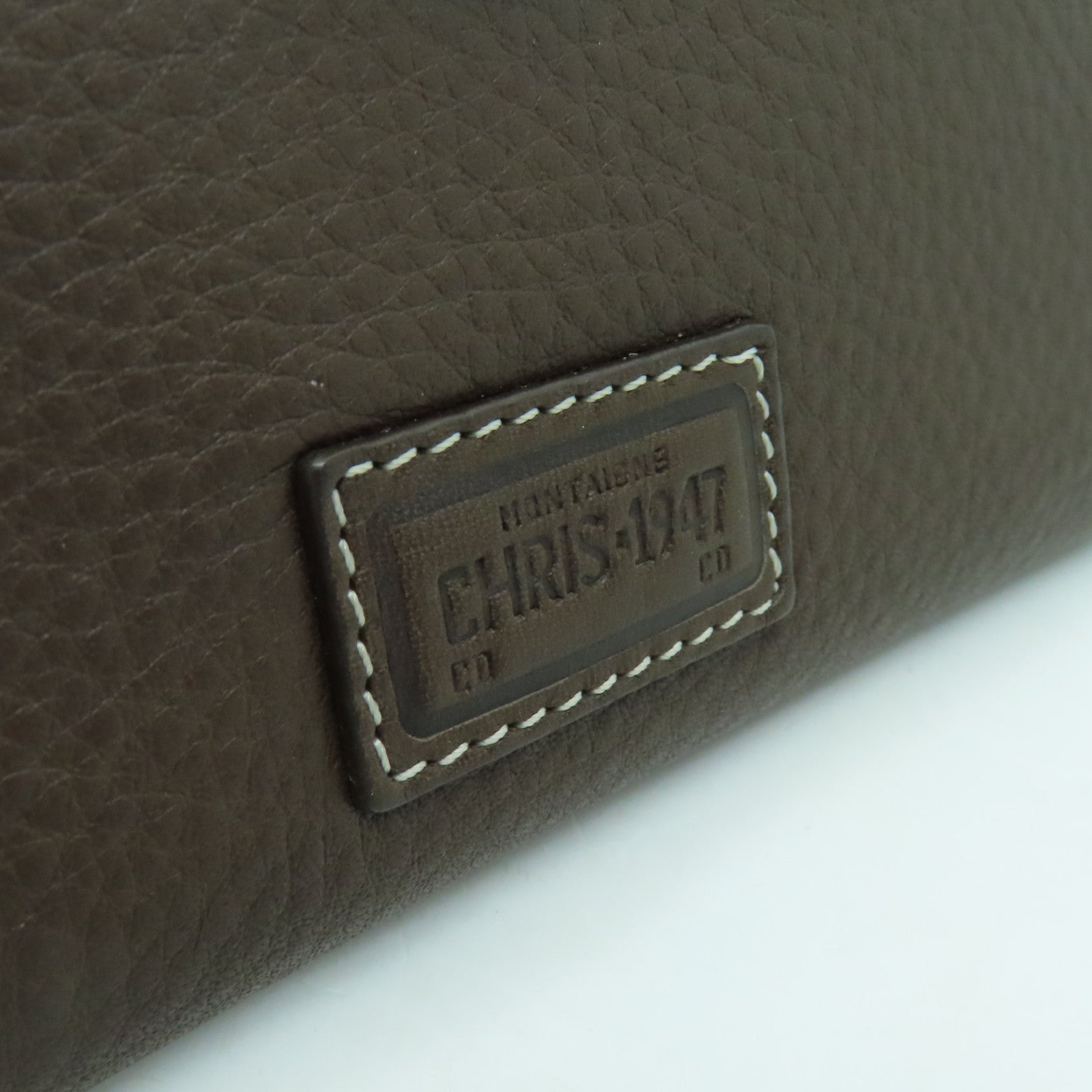 Dior cowhide leather Long wallet gold buckle long wallet brown