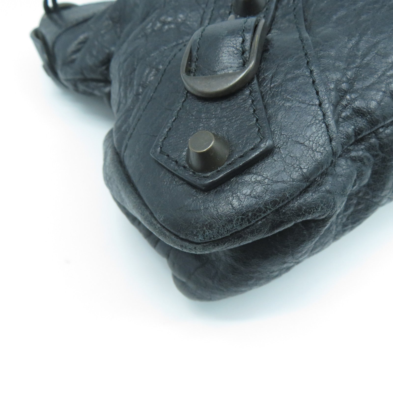 BALENCIAGA 羊皮皮革Shoulder Bag手挽肩背兩用袋黑色