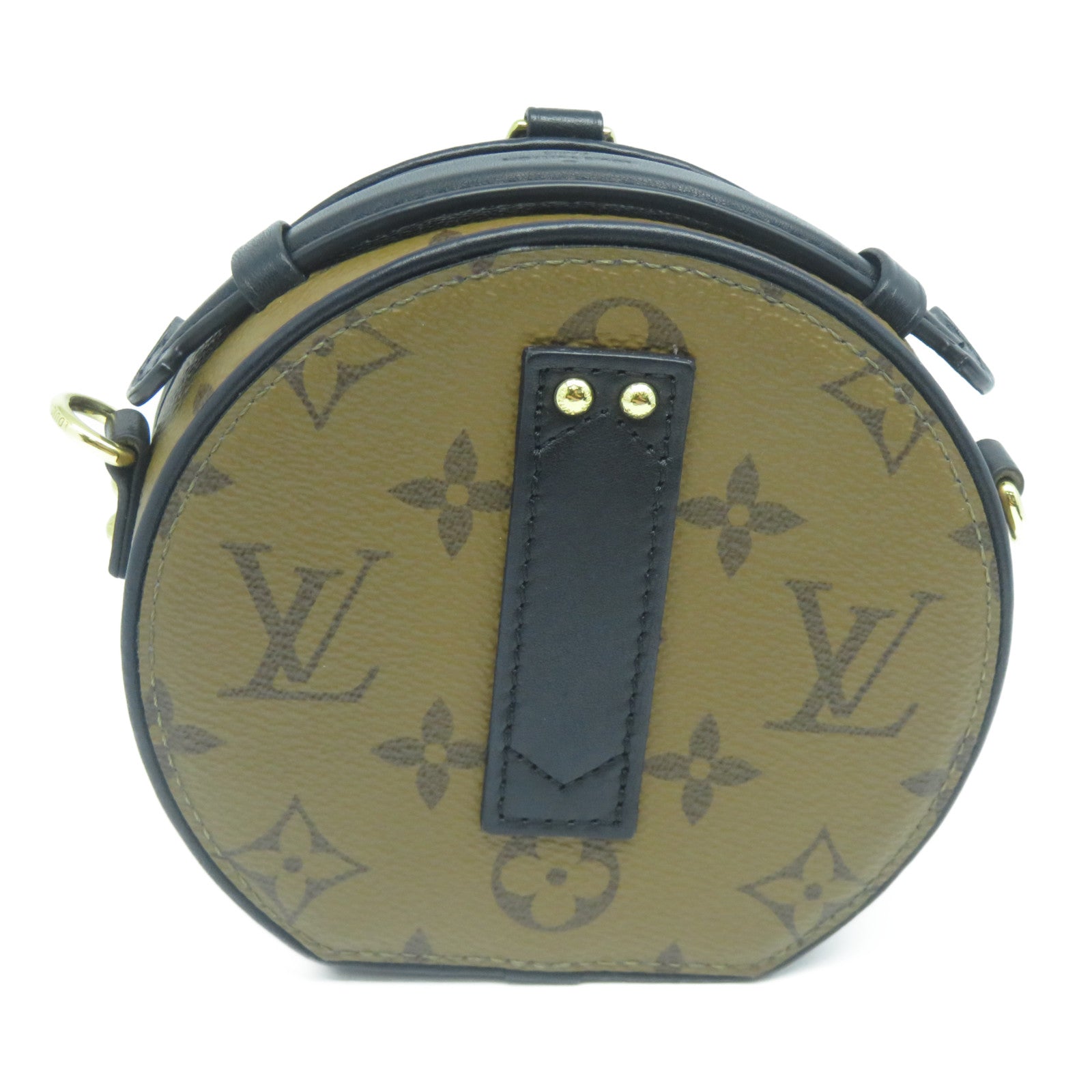 LOUIS VUITTON Monogram Mini Boite Chapeau金扣手挽肩背兩用袋紅色