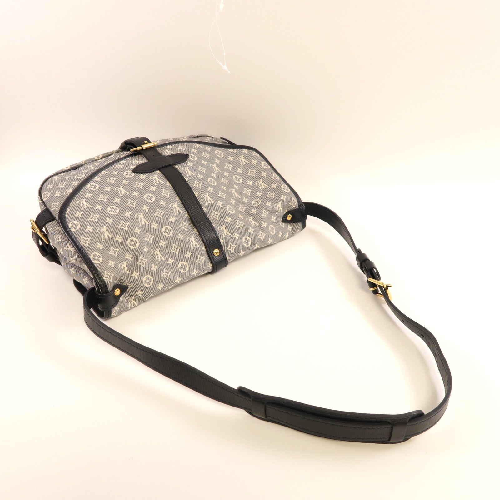 LOUIS VUITTON Monogram Idylle Saumur PM金扣肩背袋藍色