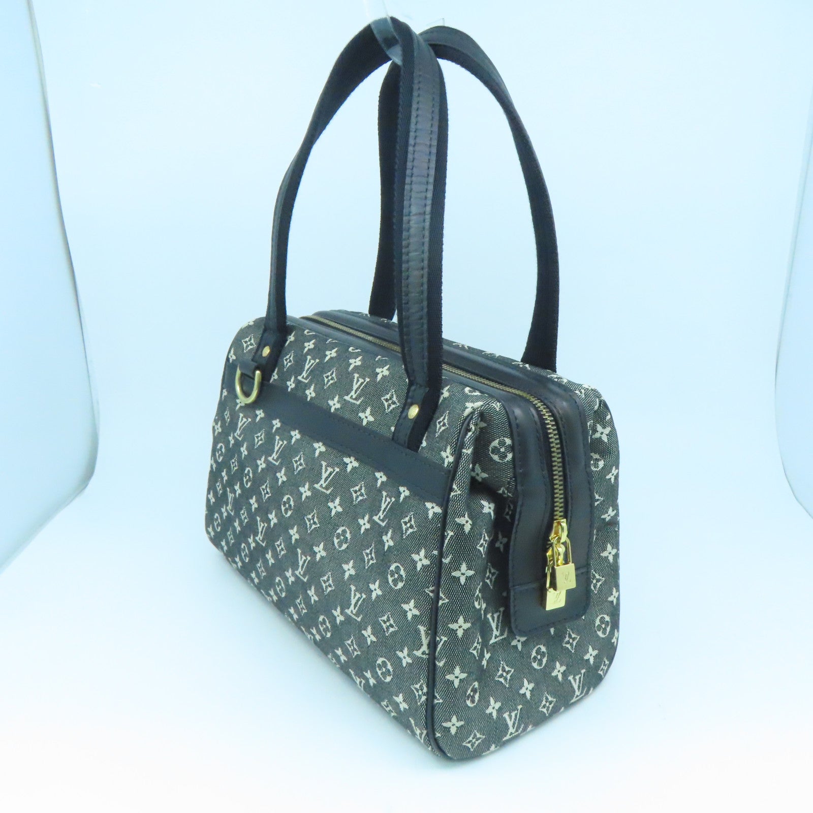 LOUIS VUITTON Monogram Mini Josephine PM金扣手挽袋啡色灰色