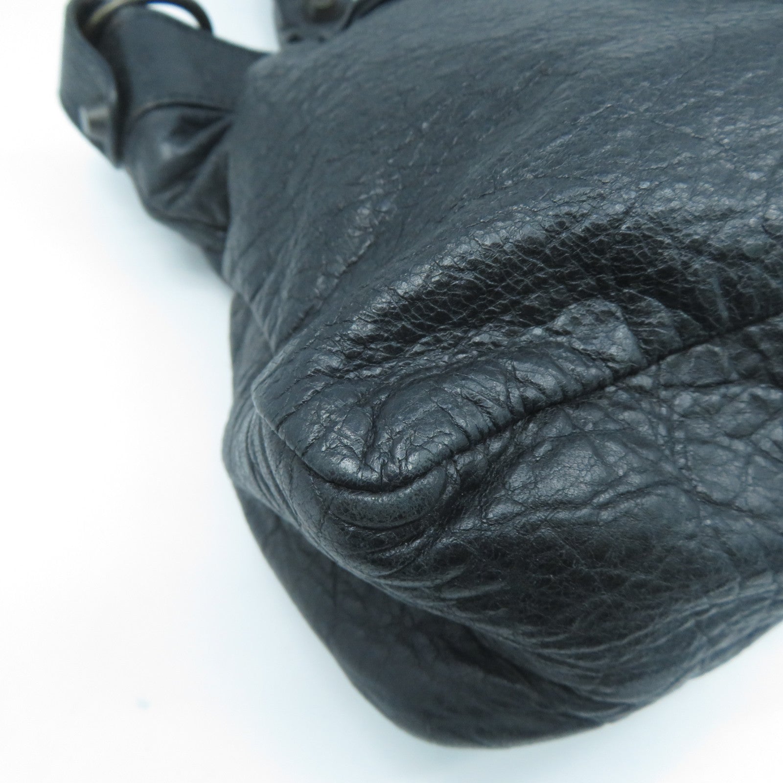BALENCIAGA 羊皮皮革Shoulder Bag手挽肩背兩用袋黑色