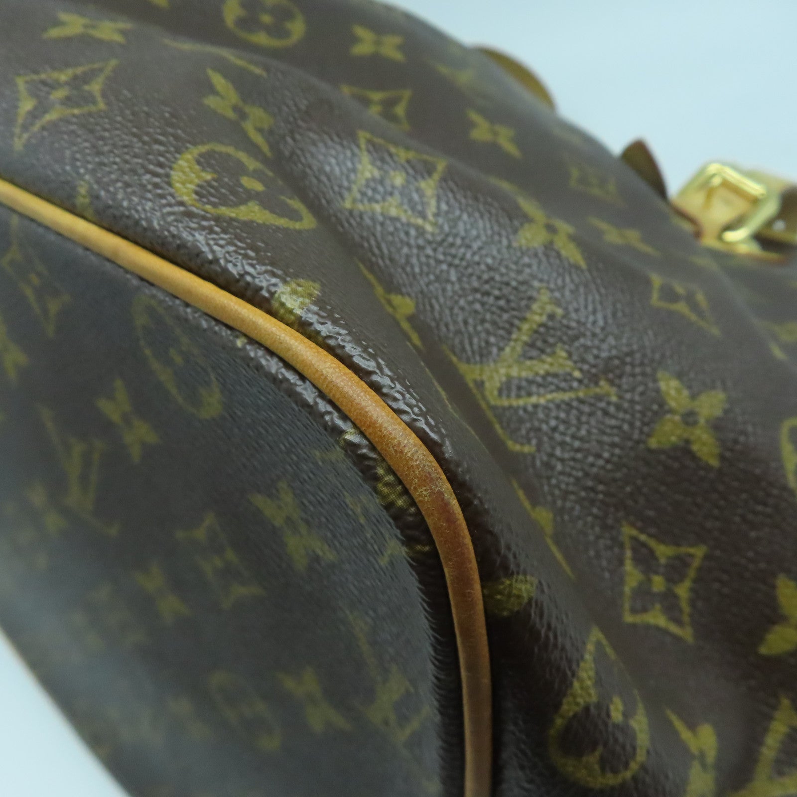 LOUIS VUITTON Monogram Palermo GM金扣手挽肩背兩用袋啡色